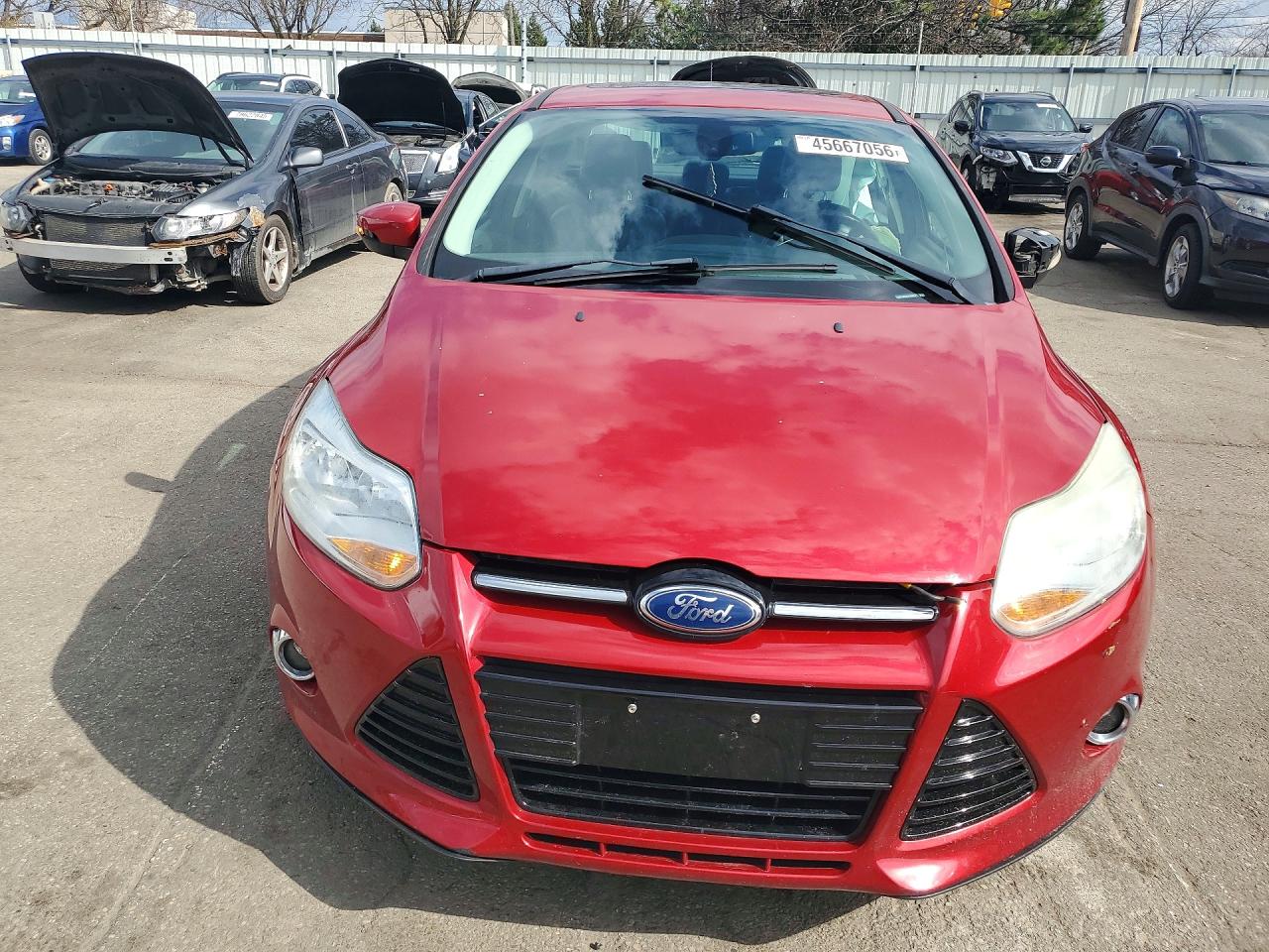 2012 Ford Focus Sel Red vin: 1FAHP3H24CL256527