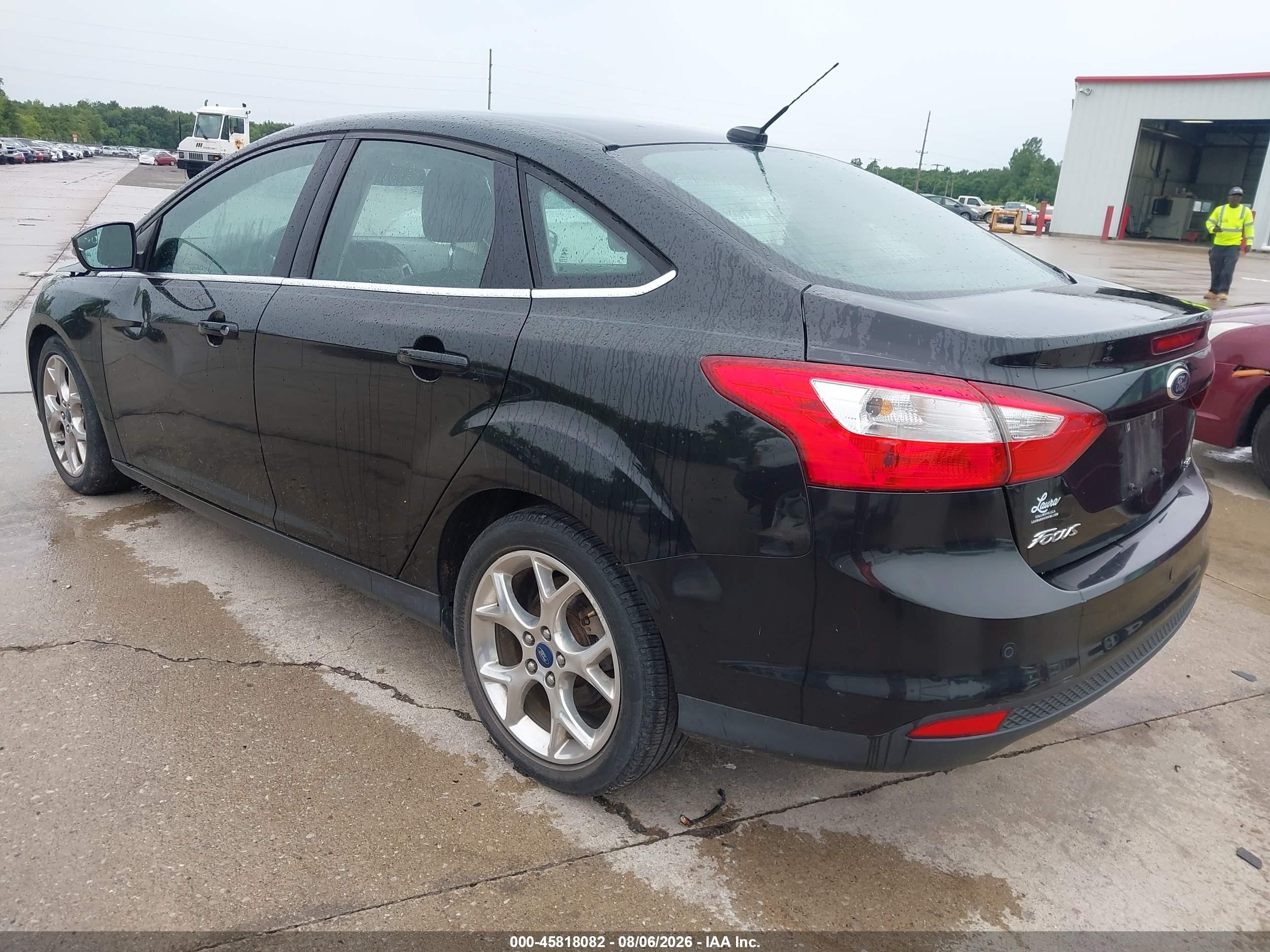 2012 Ford Focus Sel Черный vin: 1FAHP3H24CL301417