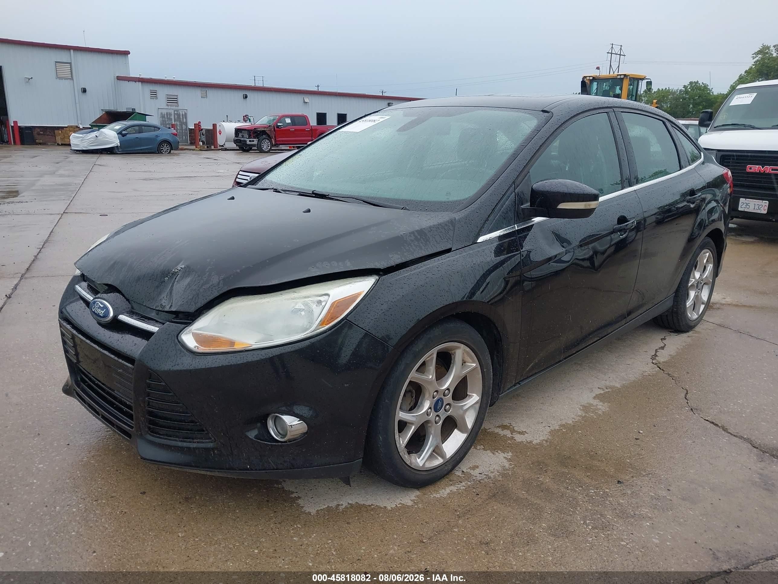 2012 Ford Focus Sel Черный vin: 1FAHP3H24CL301417