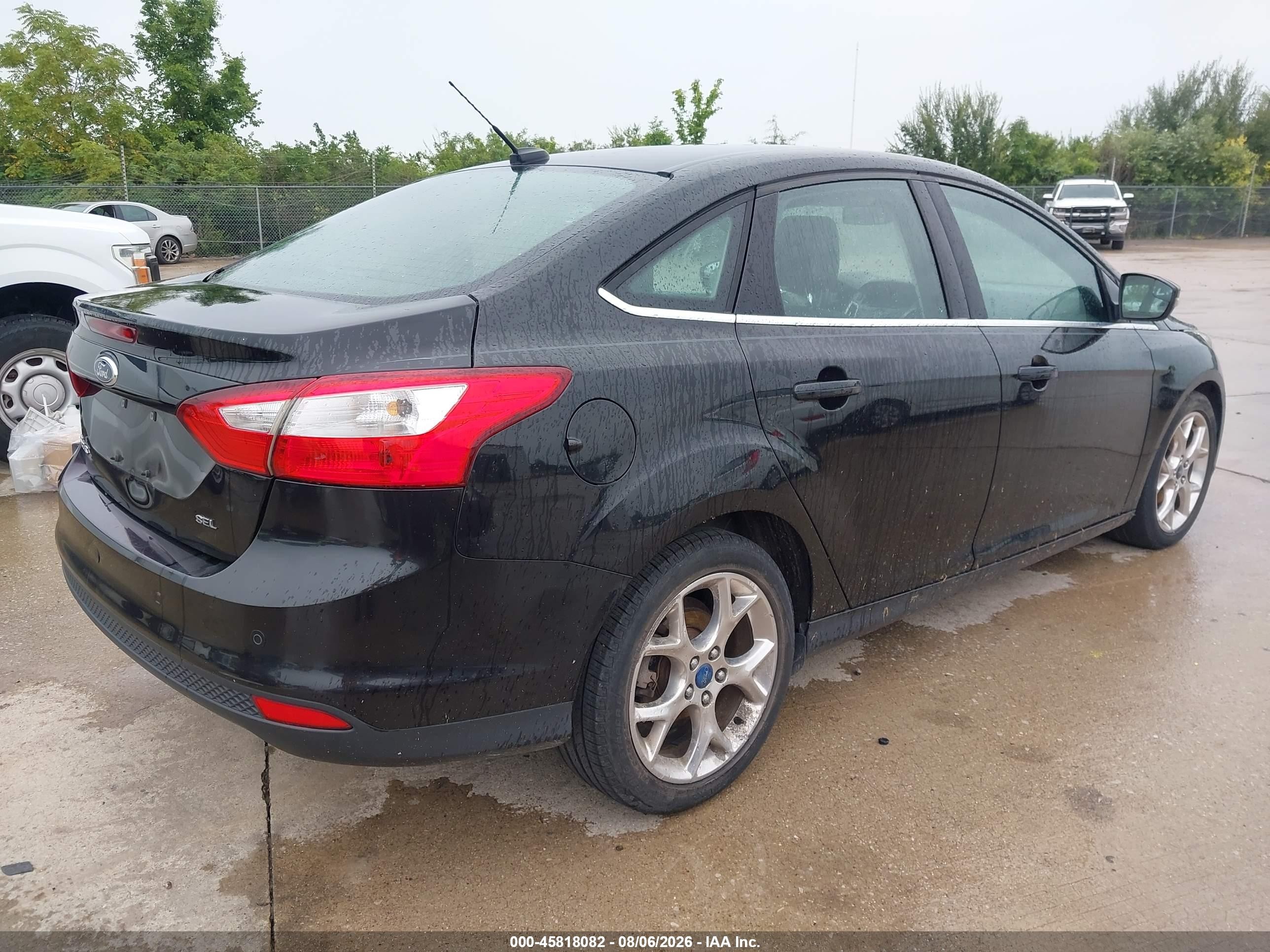 2012 Ford Focus Sel Черный vin: 1FAHP3H24CL301417