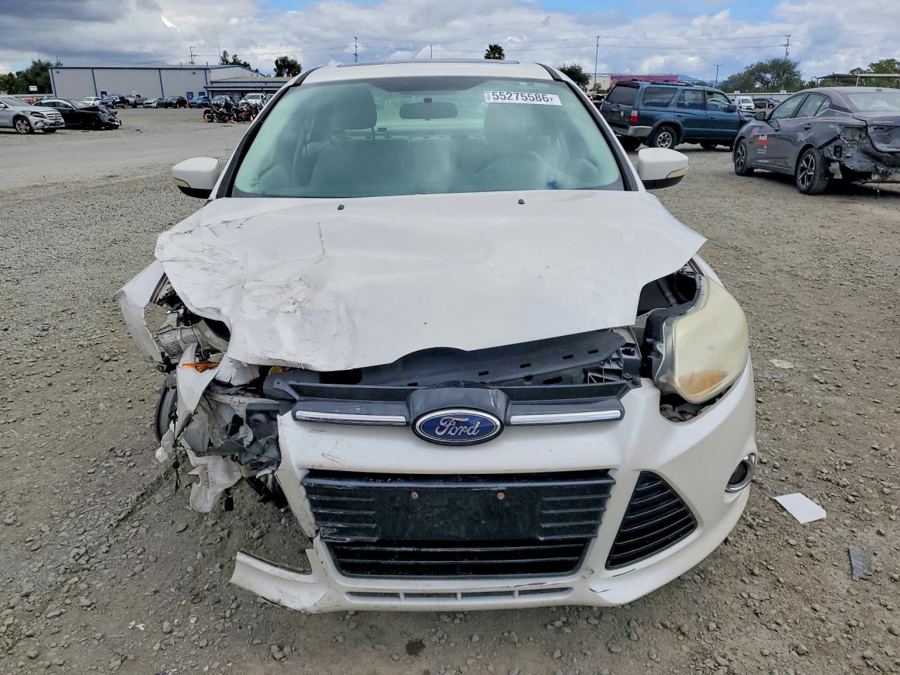 2012 Ford Focus Sel White vin: 1FAHP3H24CL304916