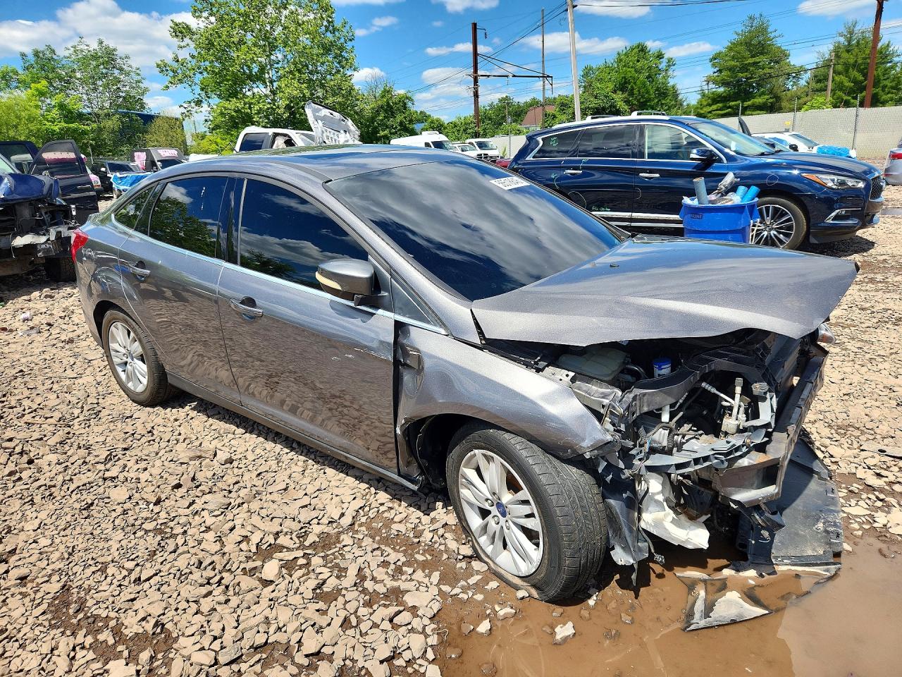 2012 Ford Focus Sel Gray vin: 1FAHP3H24CL330884