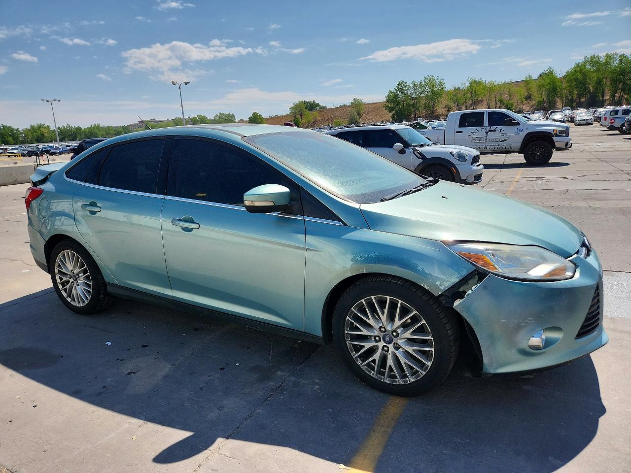 2012 Ford Focus Sel Turquoise vin: 1FAHP3H24CL362251