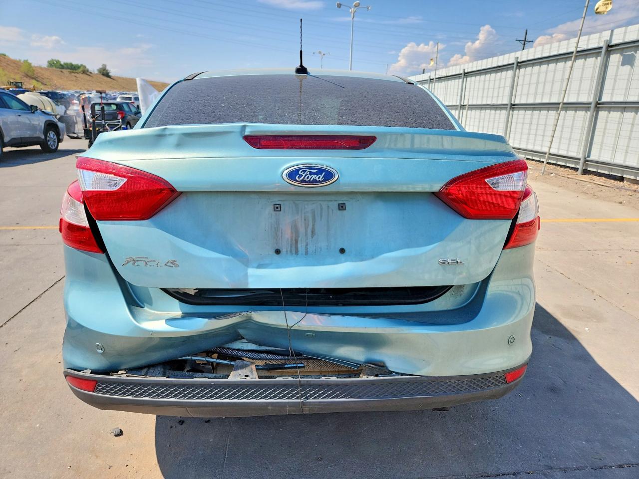 2012 Ford Focus Sel Turquoise vin: 1FAHP3H24CL362251