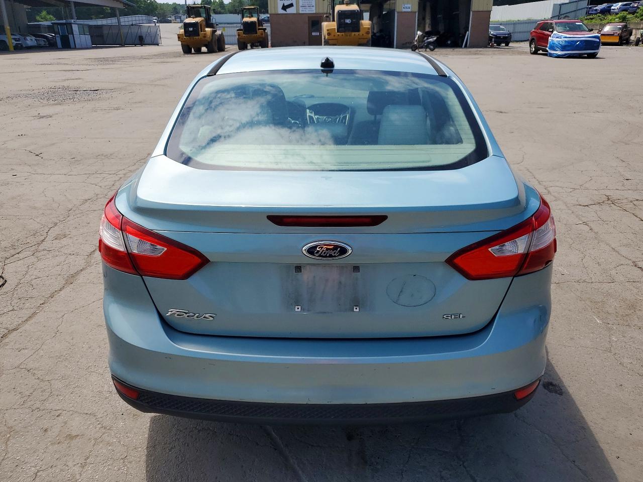 2012 Ford Focus Sel Turquoise vin: 1FAHP3H24CL411027