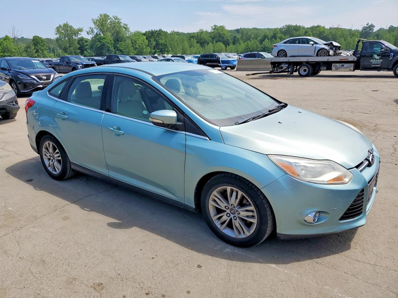 2012 Ford Focus Sel Turquoise vin: 1FAHP3H24CL411027