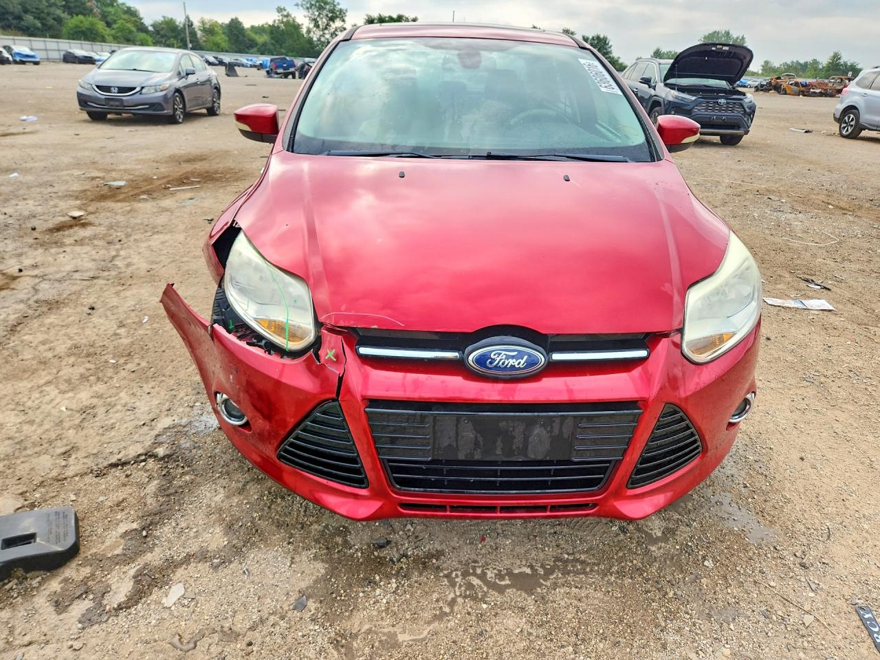 2012 Ford Focus Sel Red vin: 1FAHP3H25CL128619