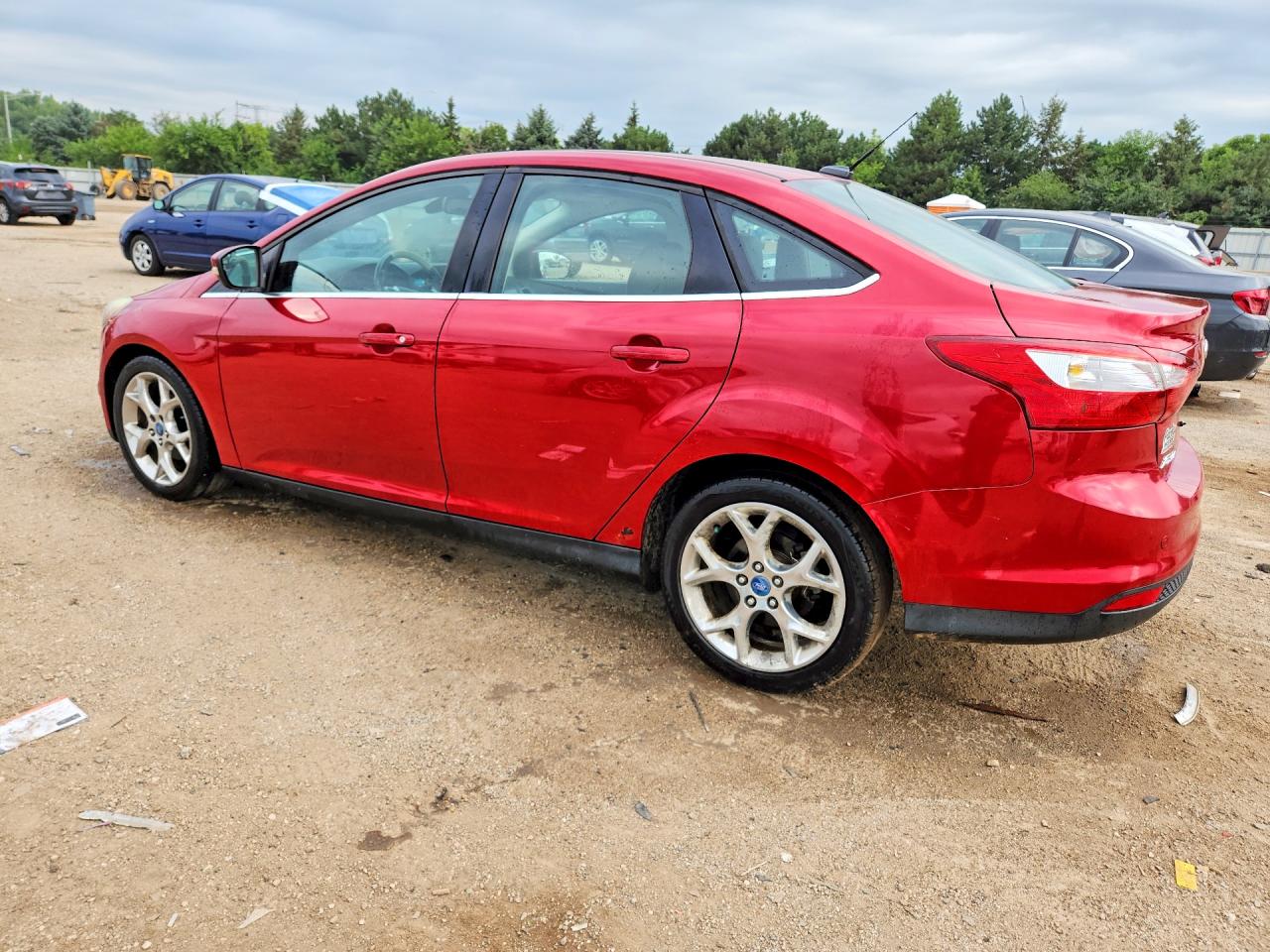 2012 Ford Focus Sel Red vin: 1FAHP3H25CL128619