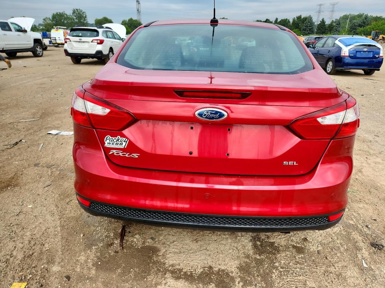 2012 Ford Focus Sel Red vin: 1FAHP3H25CL128619