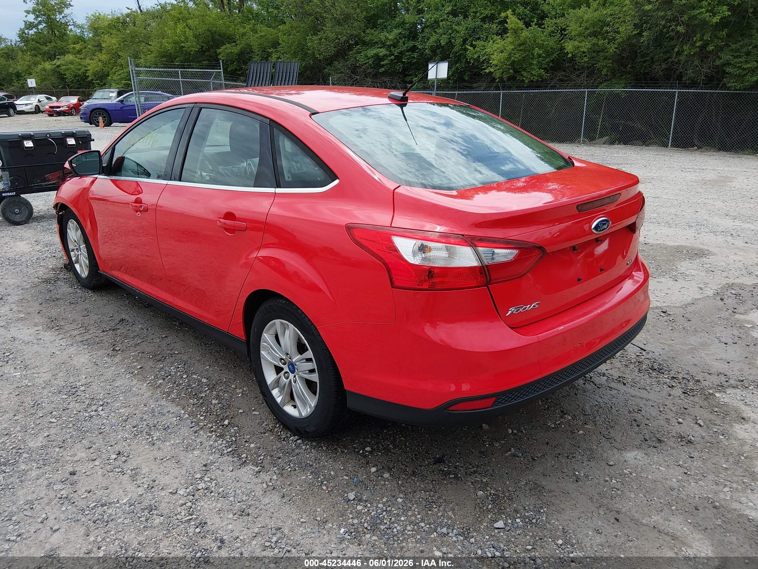 2012 Ford Focus Sel Red vin: 1FAHP3H25CL142245