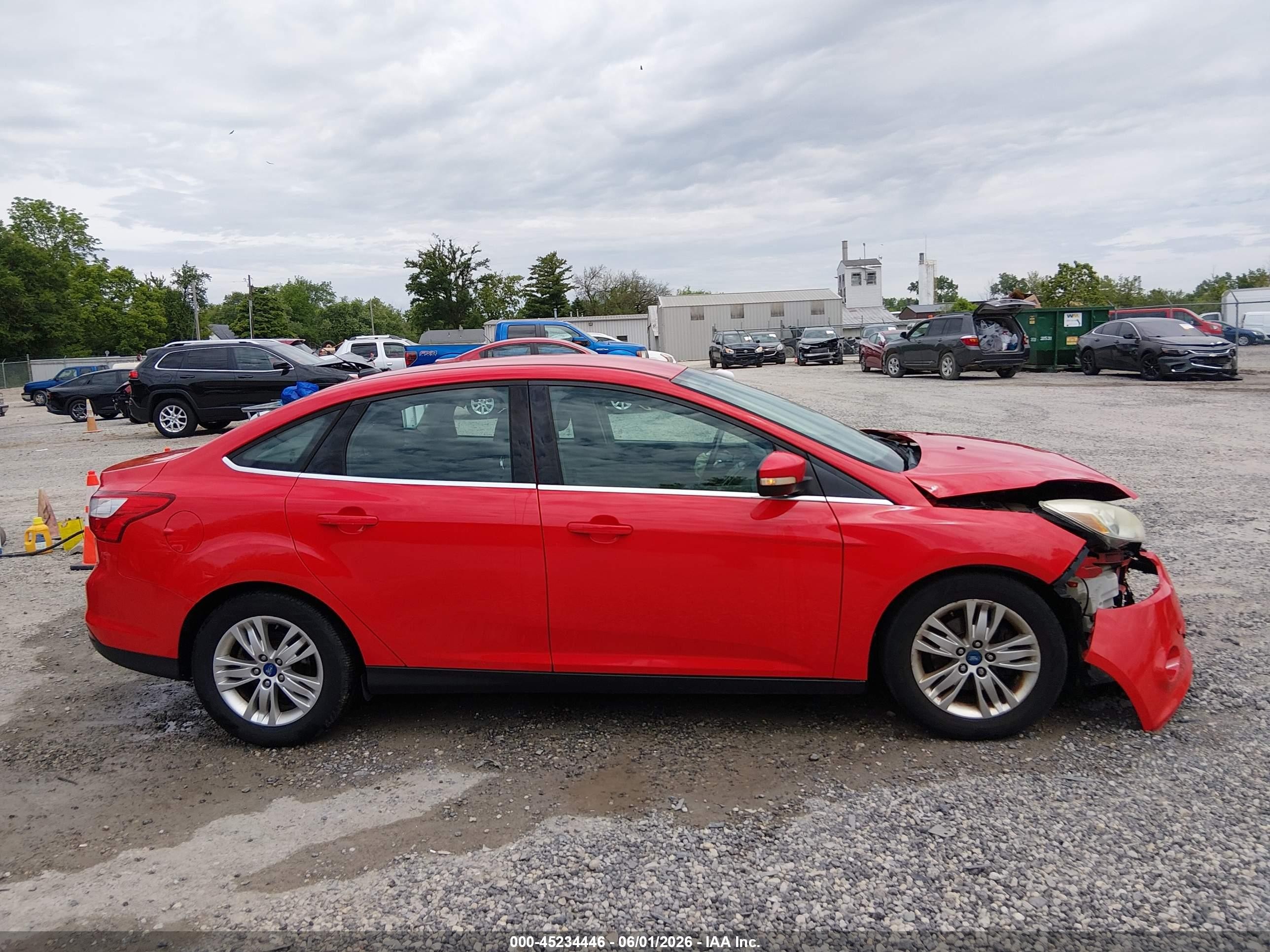 2012 Ford Focus Sel Red vin: 1FAHP3H25CL142245