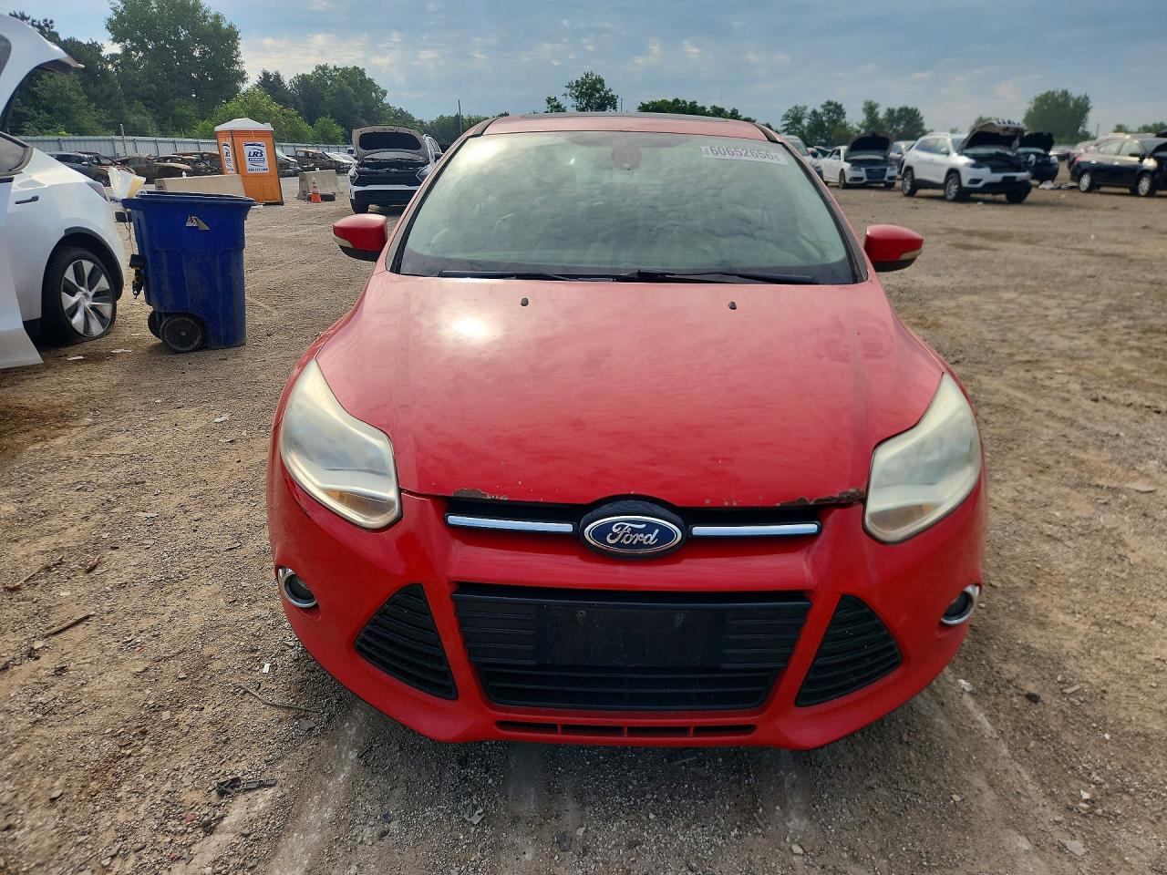 2012 Ford Focus Sel Red vin: 1FAHP3H25CL200659