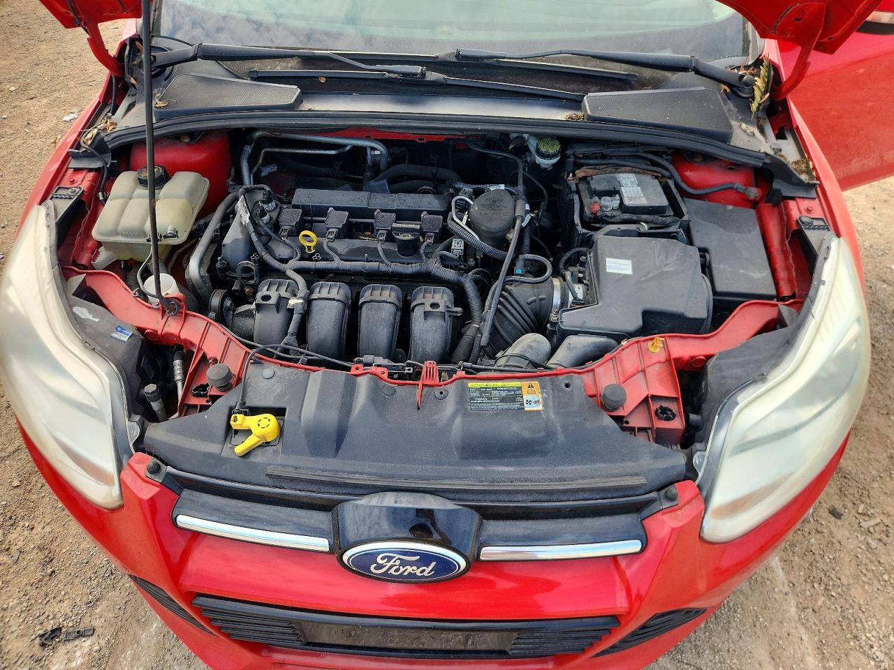 2012 Ford Focus Sel Red vin: 1FAHP3H25CL200659