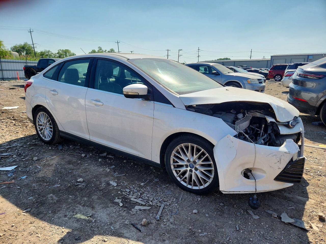 2012 Ford Focus Sel White vin: 1FAHP3H25CL271540
