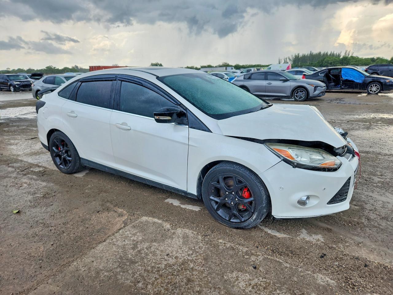 2012 Ford Focus Sel White vin: 1FAHP3H25CL276978