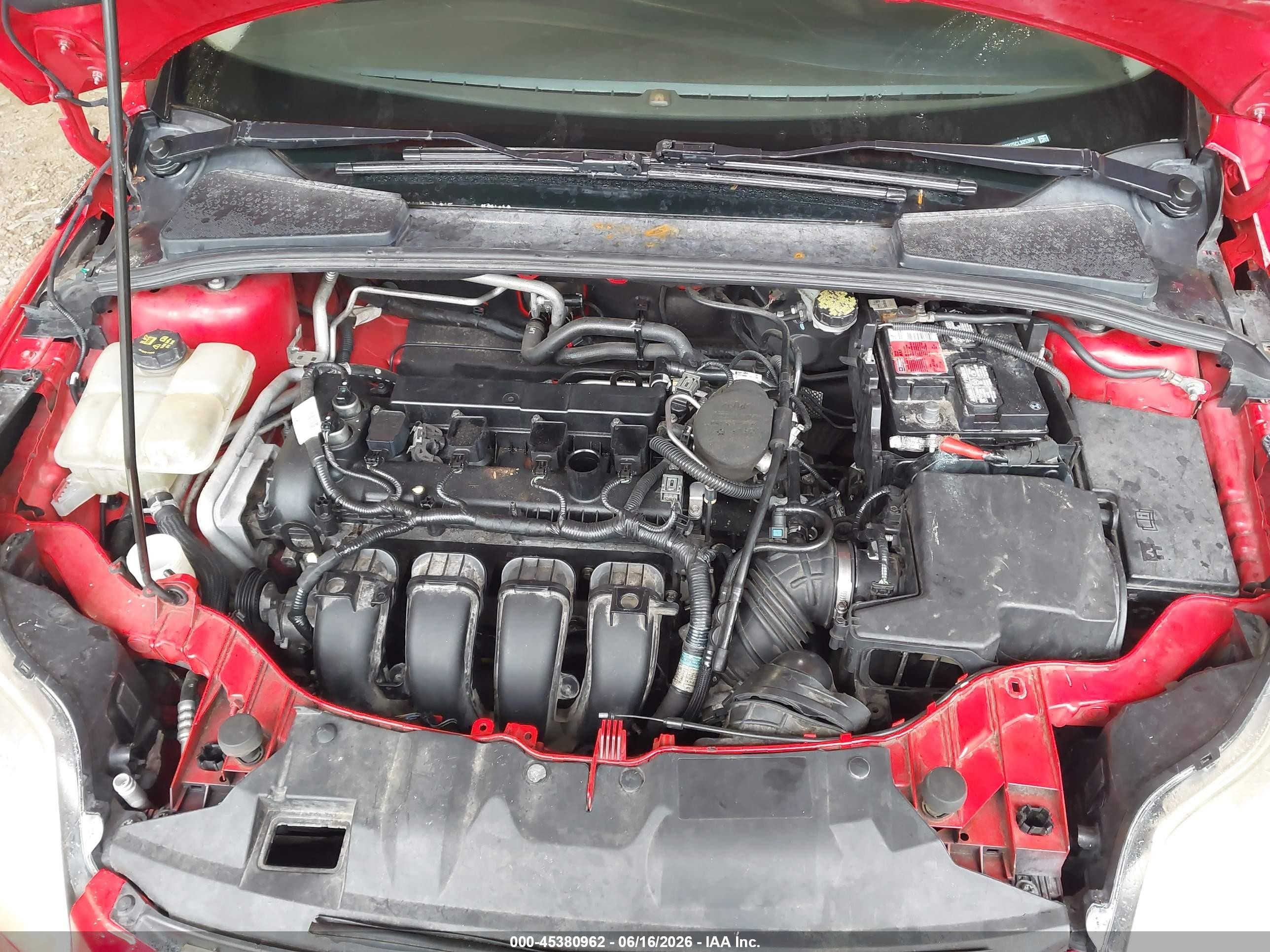 2012 Ford Focus Sel Red vin: 1FAHP3H25CL325306