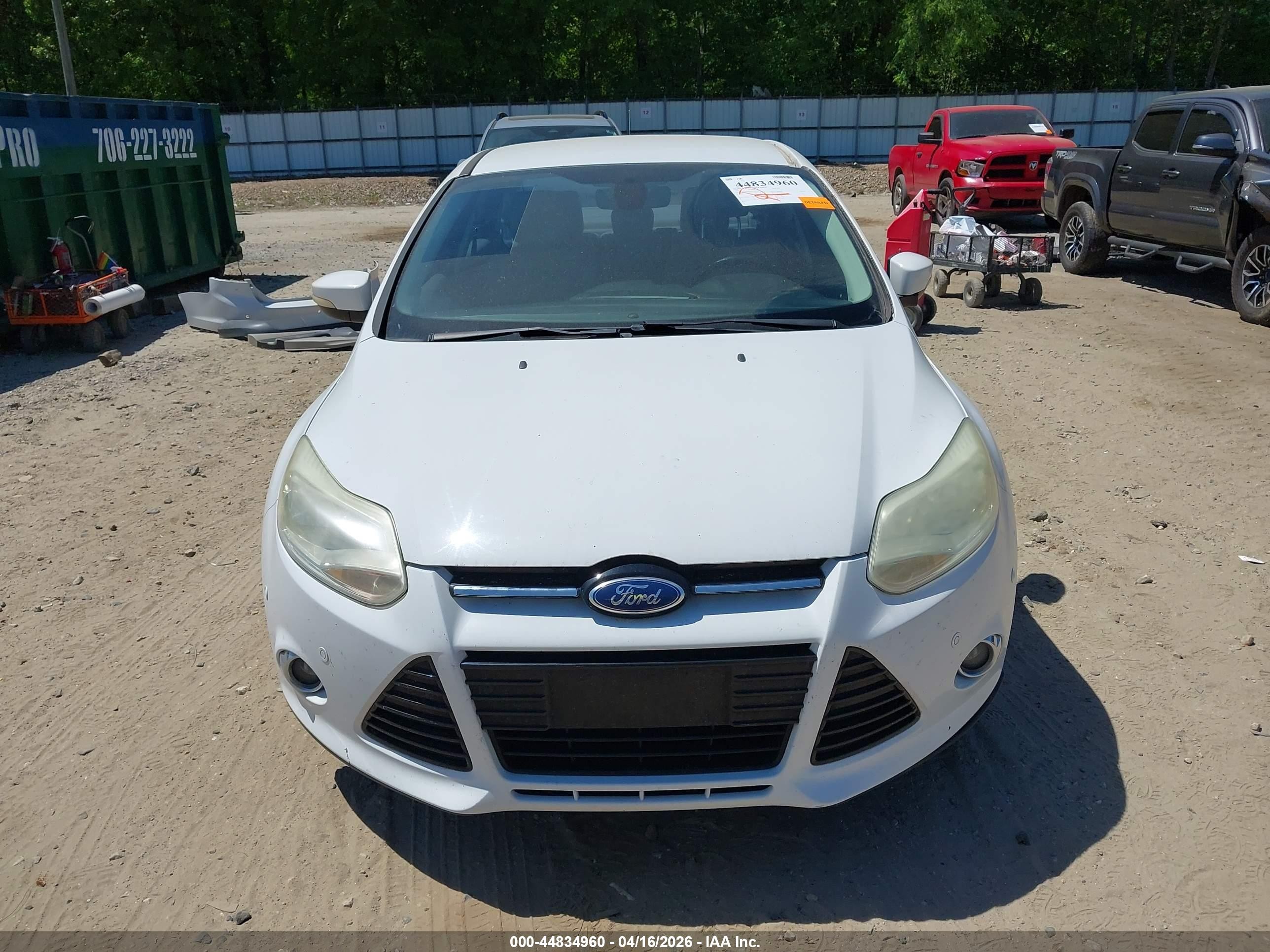 2012 Ford Focus Sel White vin: 1FAHP3H26CL138446
