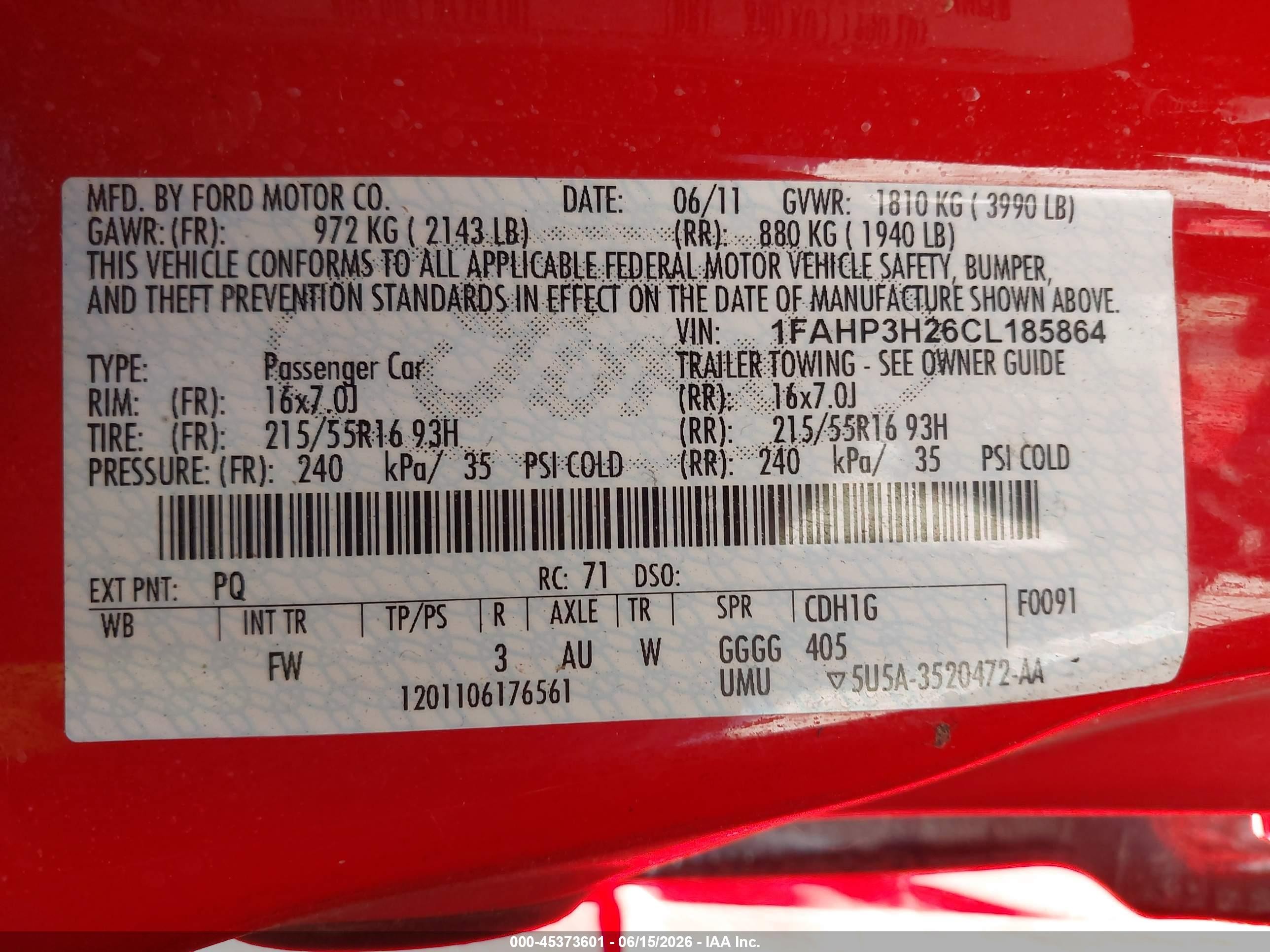 2012 Ford Focus Sel Red vin: 1FAHP3H26CL185864