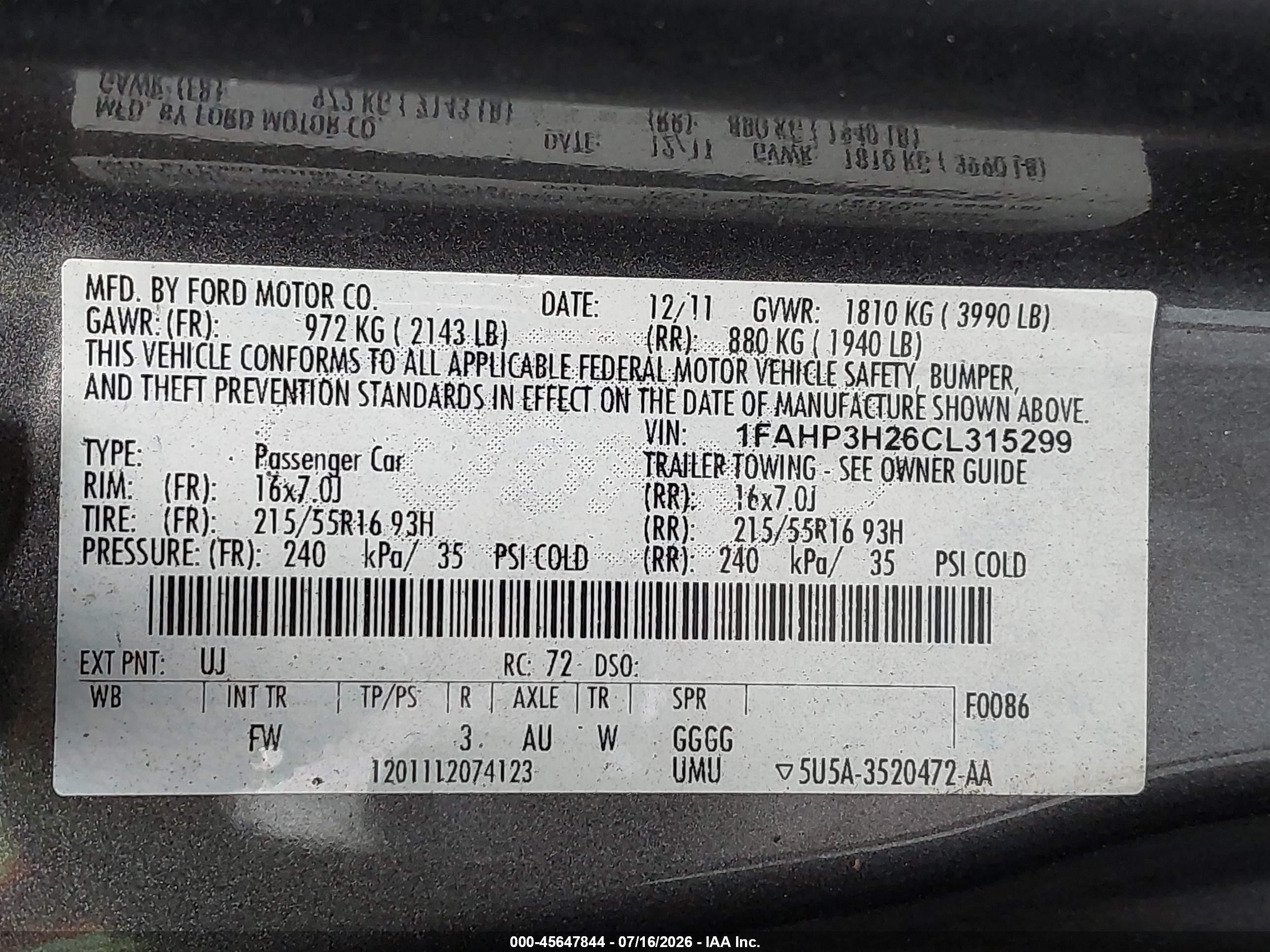 2012 Ford Focus Sel Gray vin: 1FAHP3H26CL315299