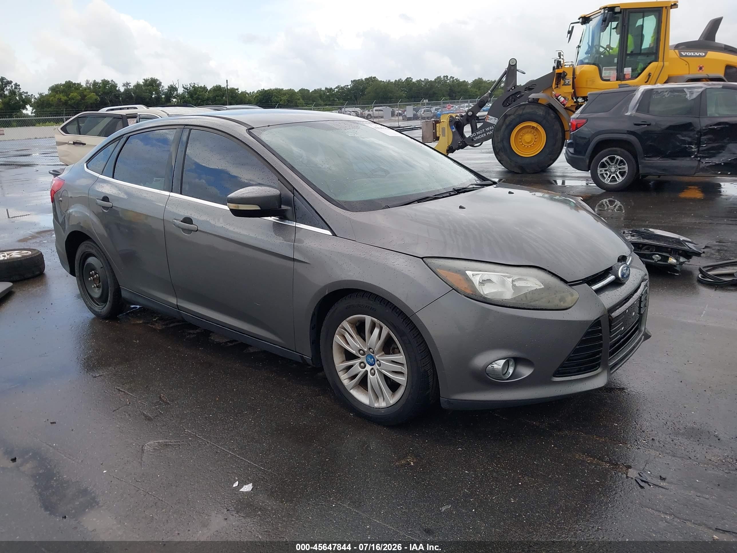 2012 Ford Focus Sel Gray vin: 1FAHP3H26CL315299
