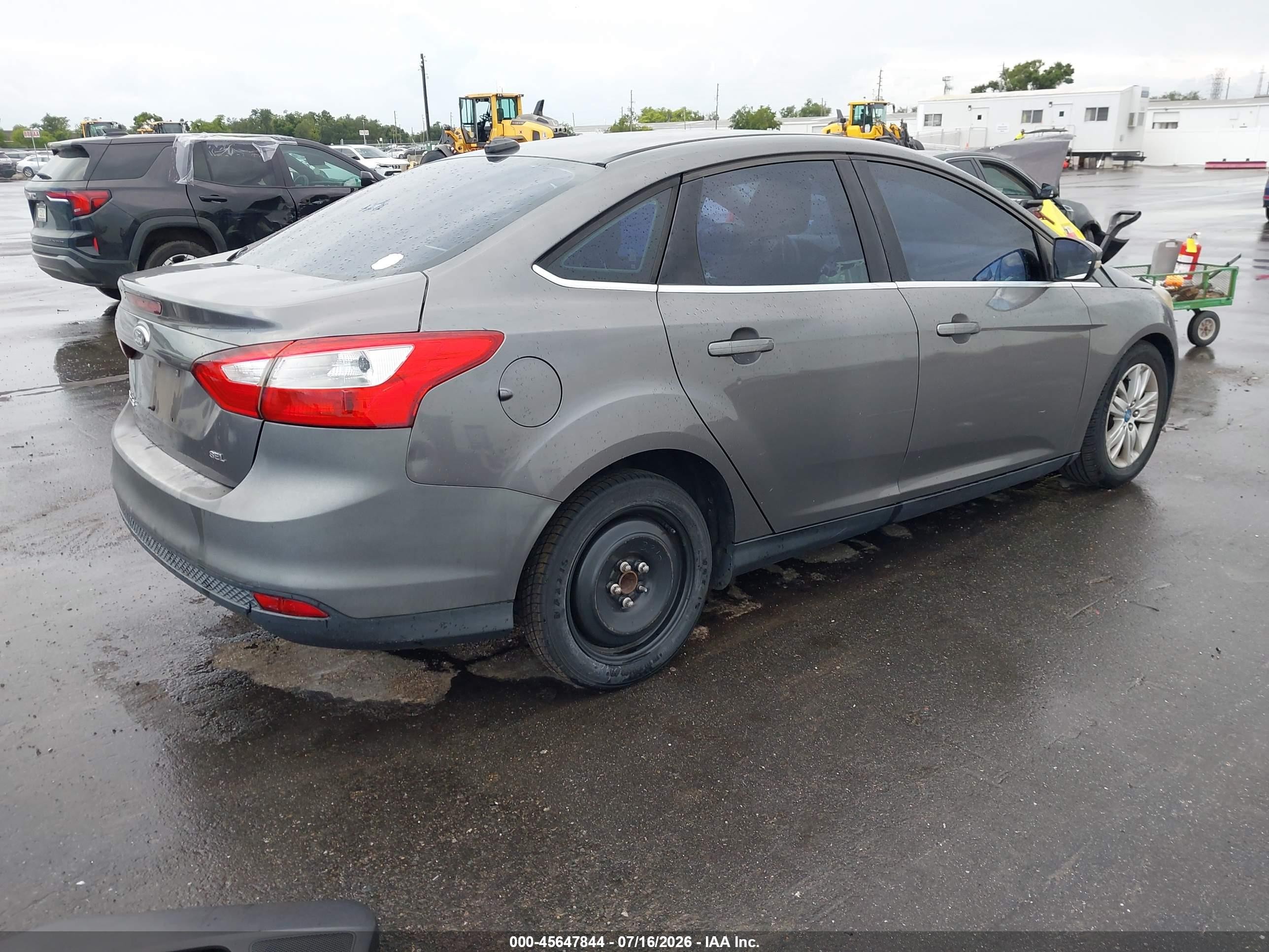 2012 Ford Focus Sel Gray vin: 1FAHP3H26CL315299