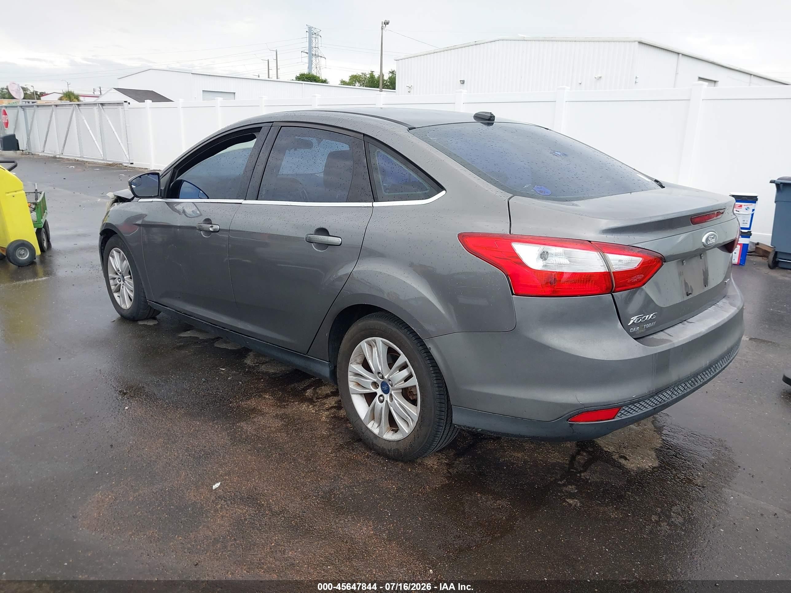 2012 Ford Focus Sel Gray vin: 1FAHP3H26CL315299