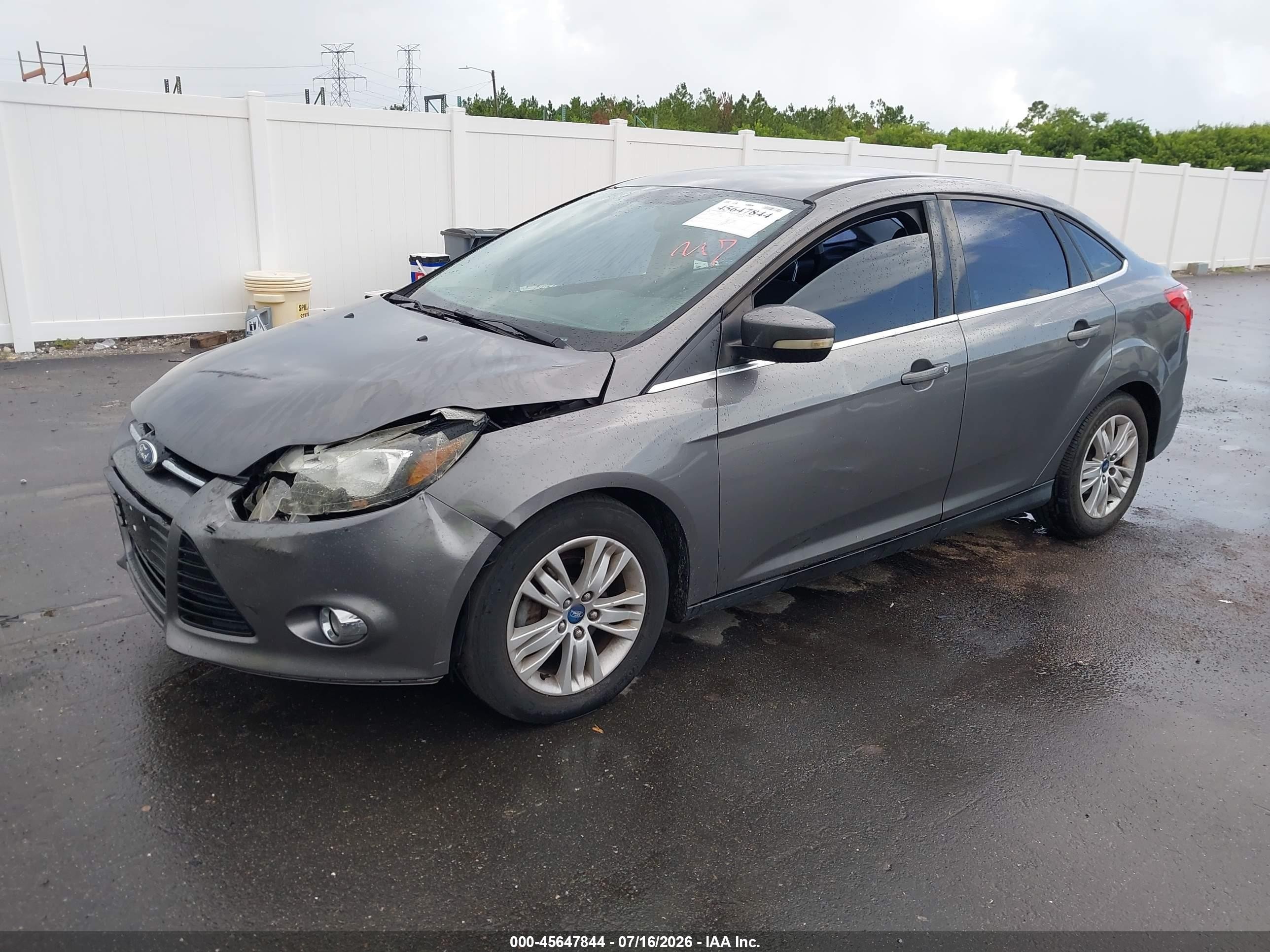 2012 Ford Focus Sel Gray vin: 1FAHP3H26CL315299