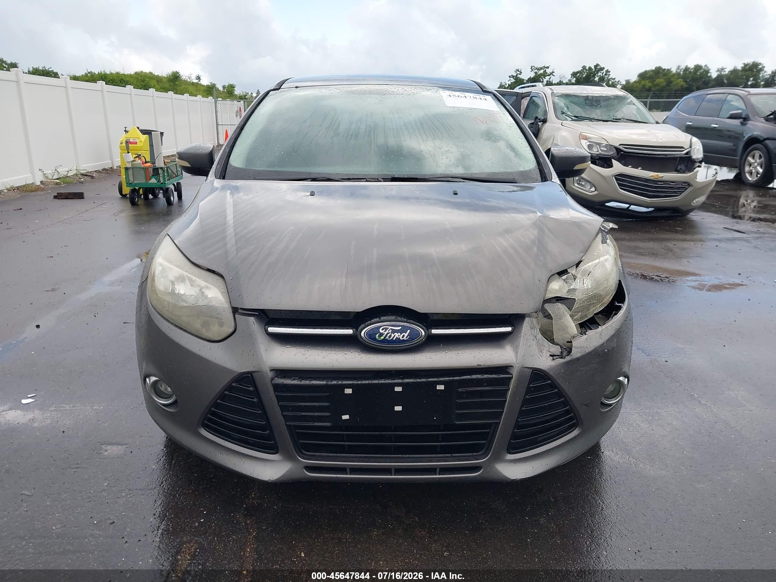 2012 Ford Focus Sel Gray vin: 1FAHP3H26CL315299