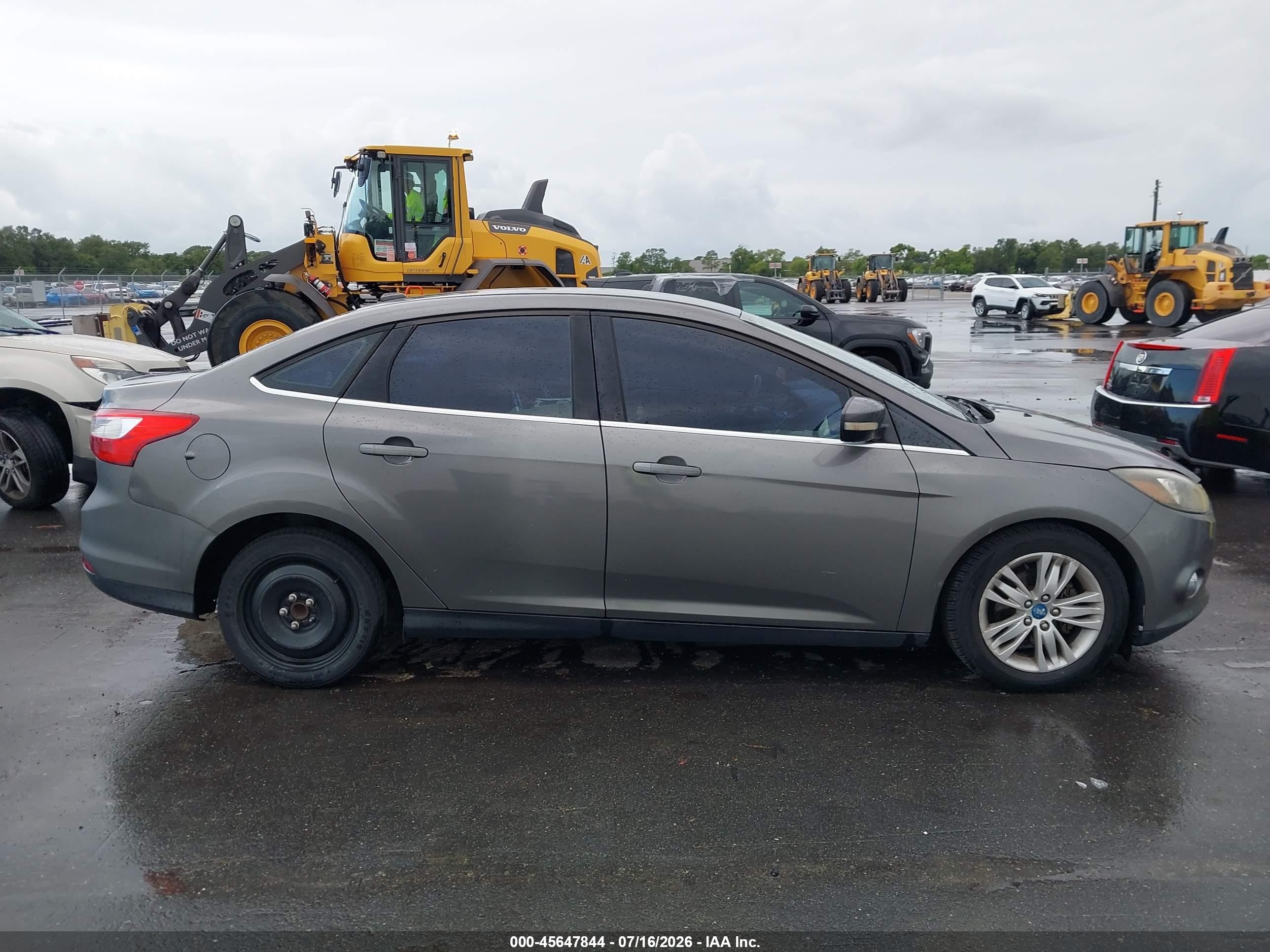 2012 Ford Focus Sel Gray vin: 1FAHP3H26CL315299