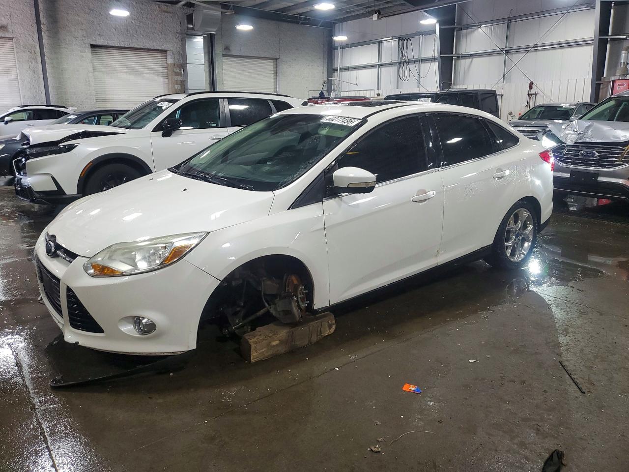 2012 Ford Focus Sel White vin: 1FAHP3H26CL361554