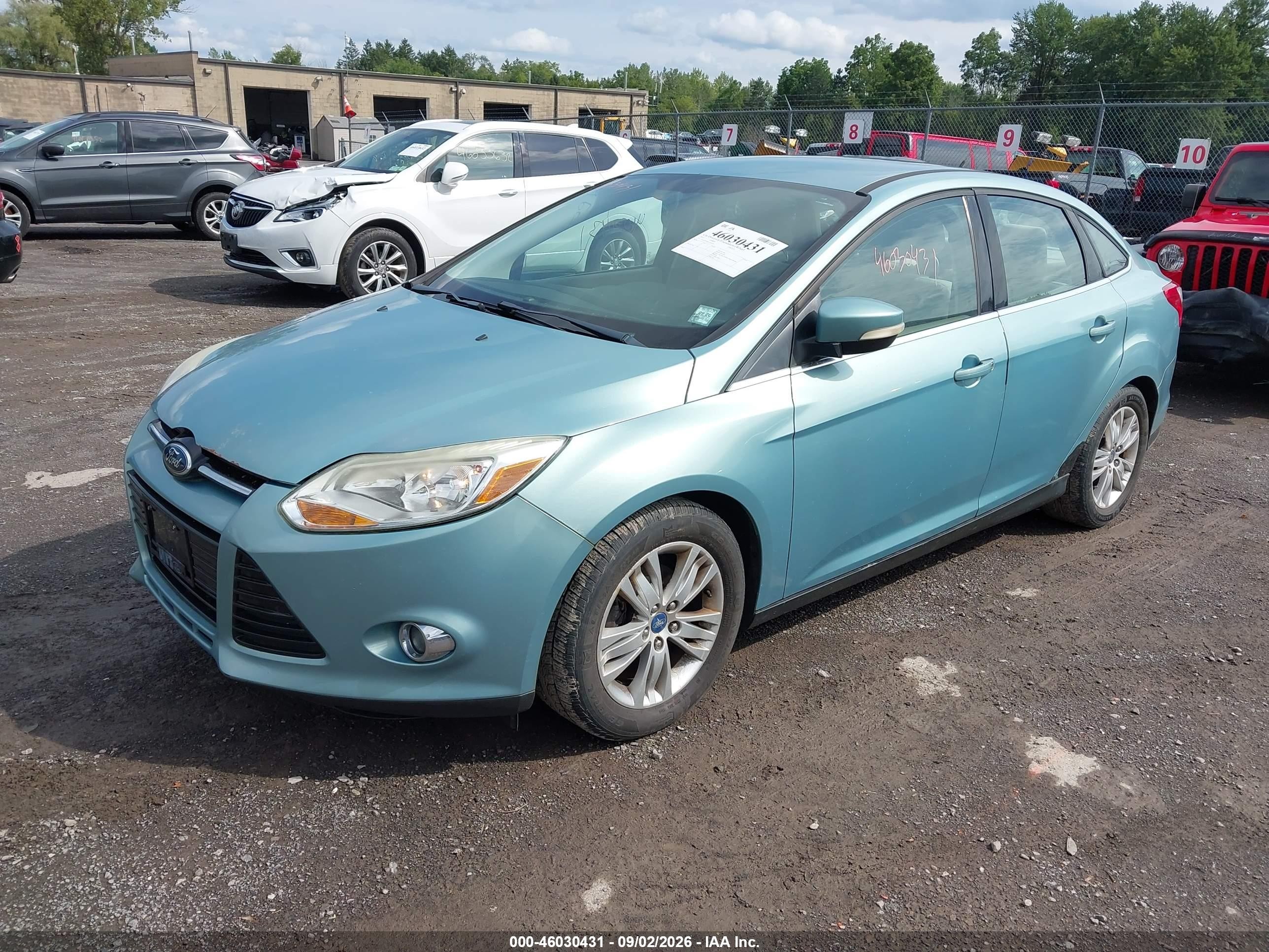 2012 Ford Focus Sel Light Blue vin: 1FAHP3H26CL363479