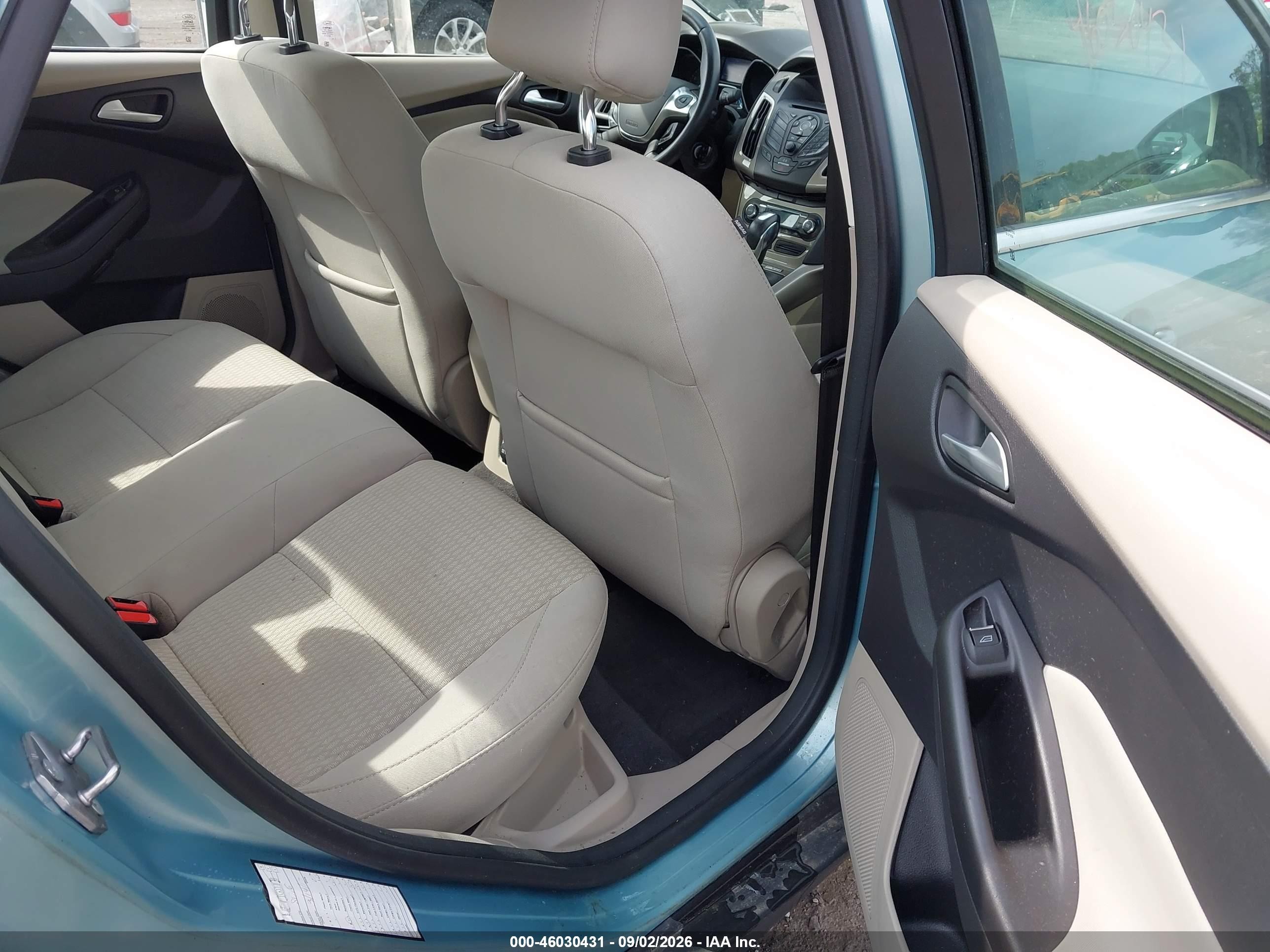 2012 Ford Focus Sel Light Blue vin: 1FAHP3H26CL363479