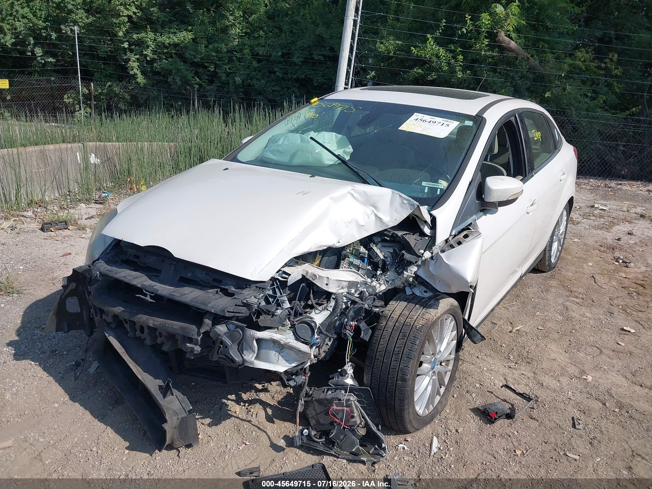 2012 Ford Focus Sel Белый vin: 1FAHP3H26CL435393