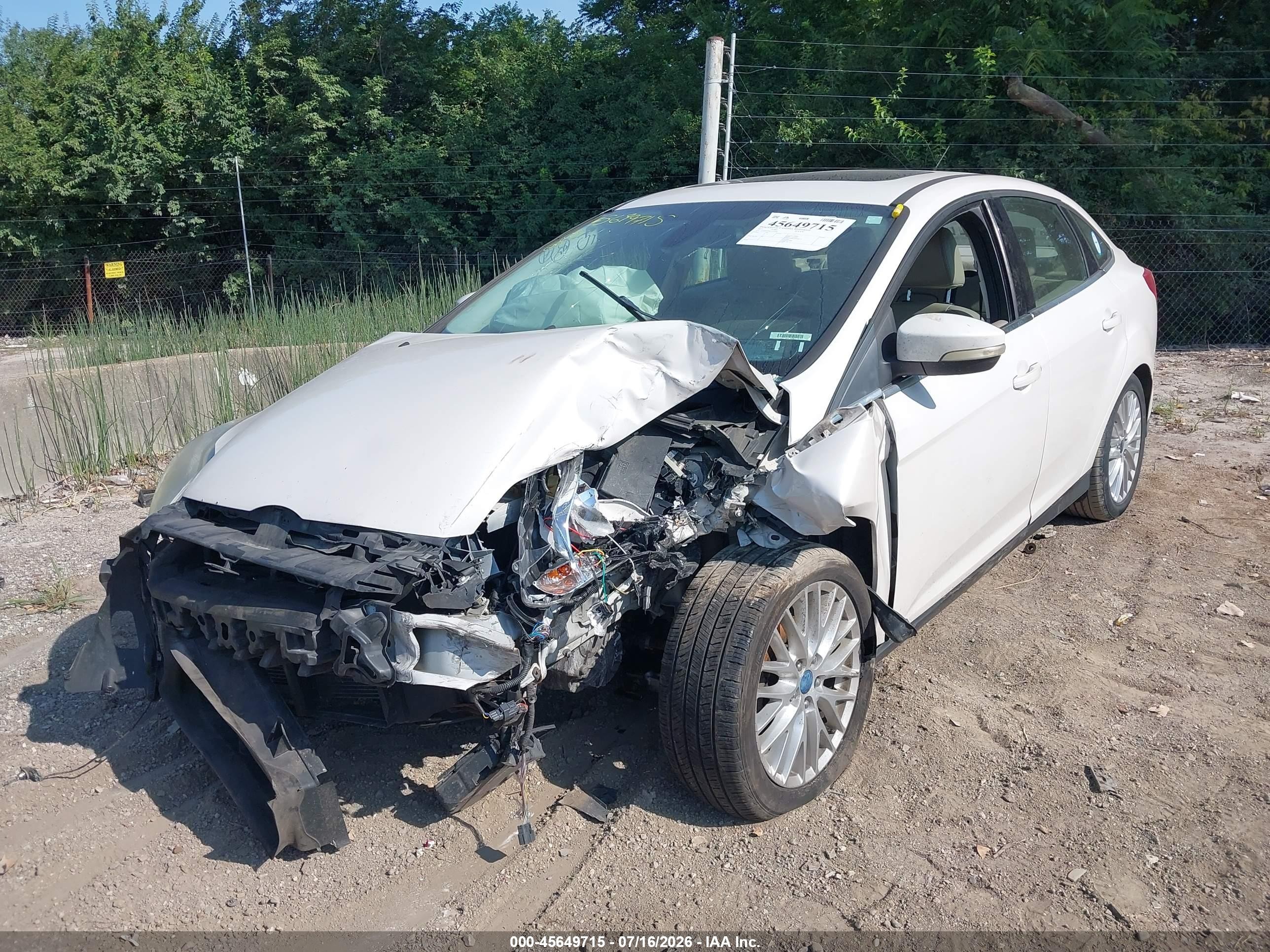 2012 Ford Focus Sel Белый vin: 1FAHP3H26CL435393