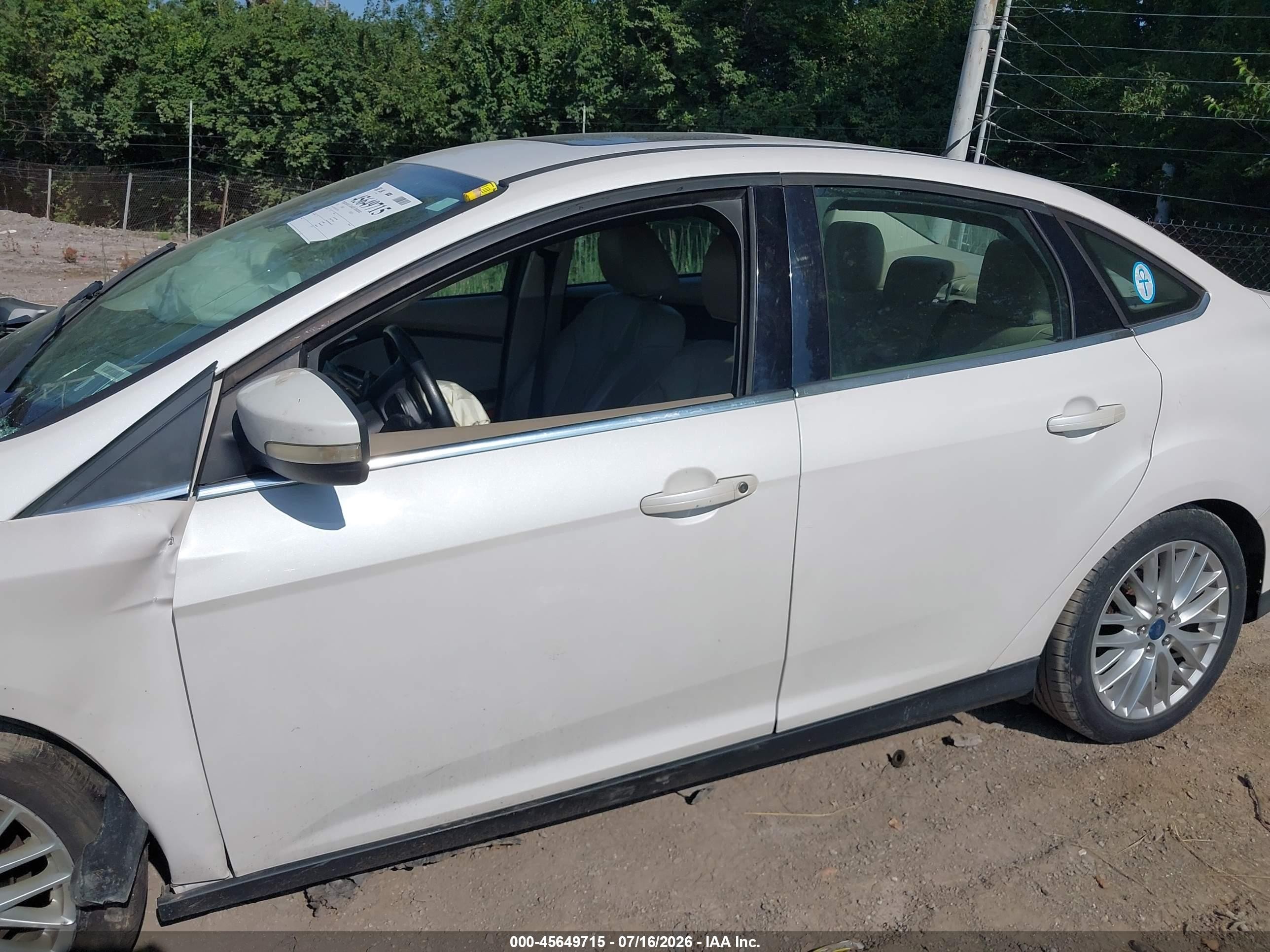 2012 Ford Focus Sel Белый vin: 1FAHP3H26CL435393
