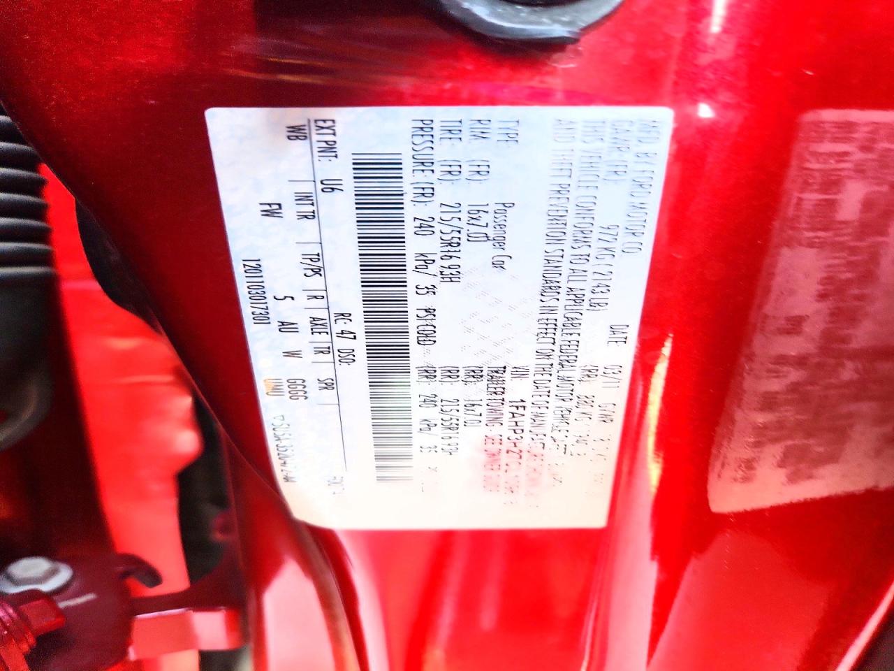2012 Ford Focus Sel Red vin: 1FAHP3H27CL109618