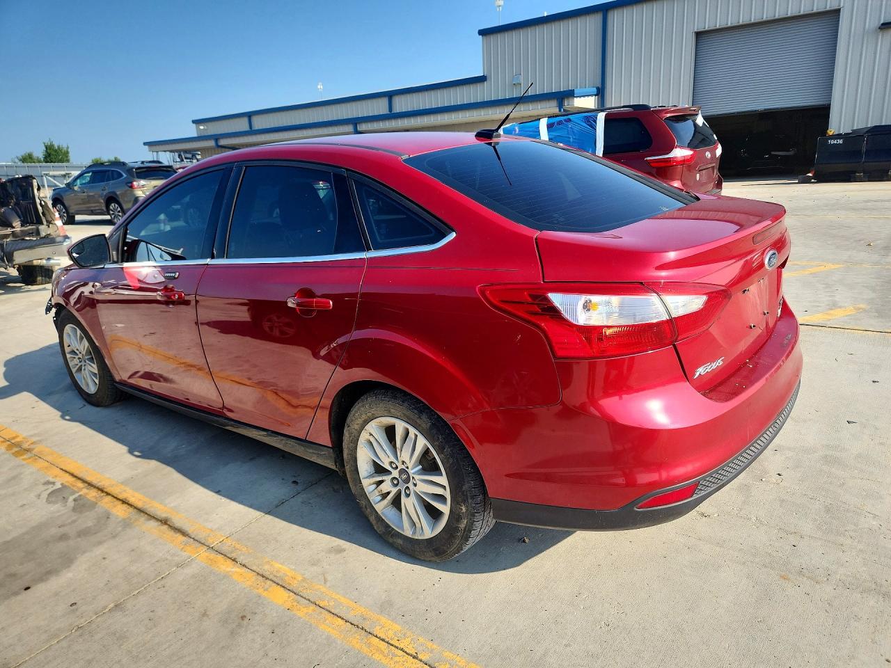 2012 Ford Focus Sel Red vin: 1FAHP3H27CL109618