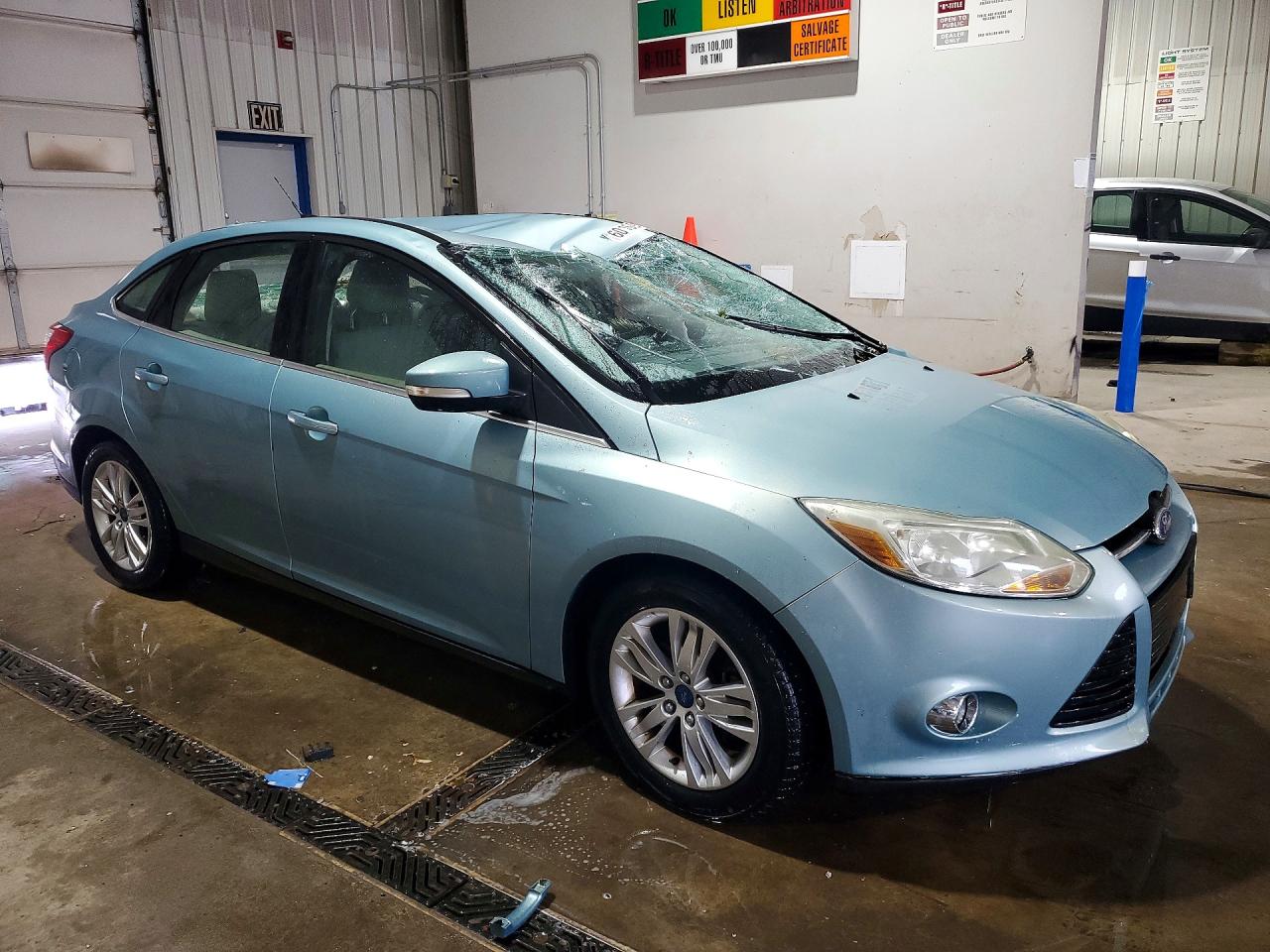 2012 Ford Focus Sel Blue vin: 1FAHP3H27CL192029