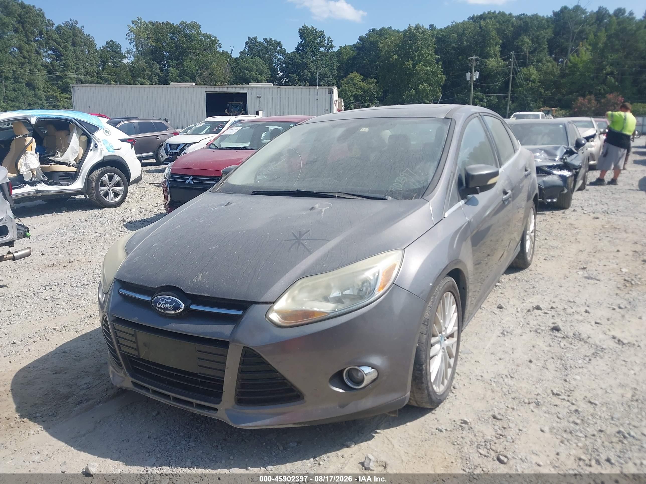 2012 Ford Focus Sel Gray vin: 1FAHP3H27CL200629