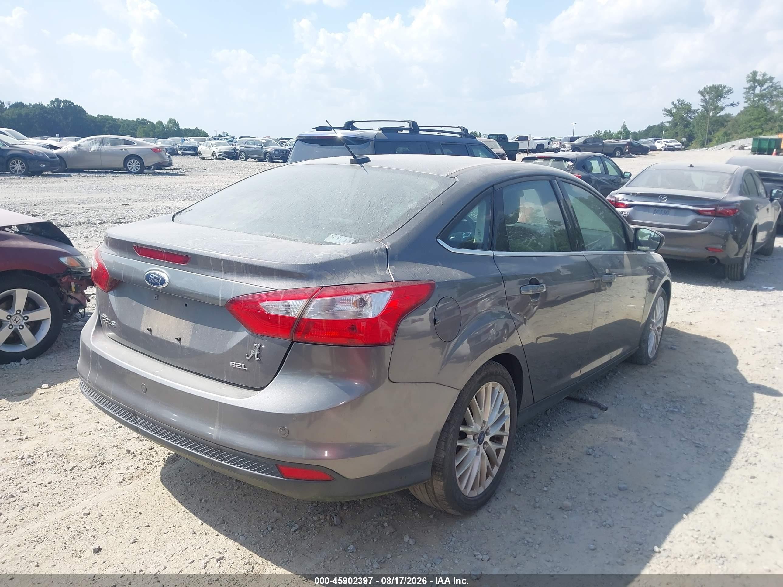 2012 Ford Focus Sel Gray vin: 1FAHP3H27CL200629