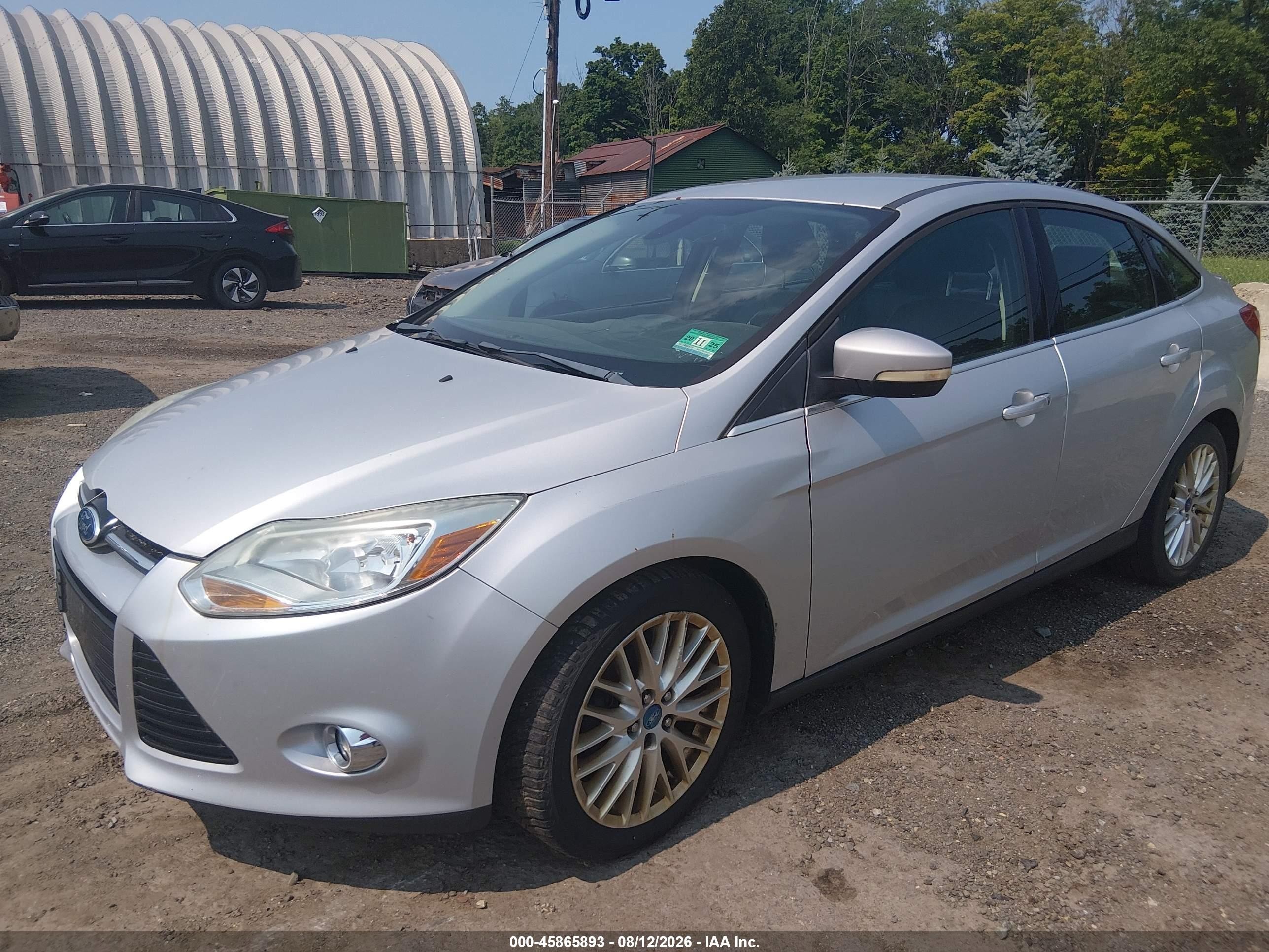 2012 Ford Focus Sel Silver vin: 1FAHP3H27CL266484