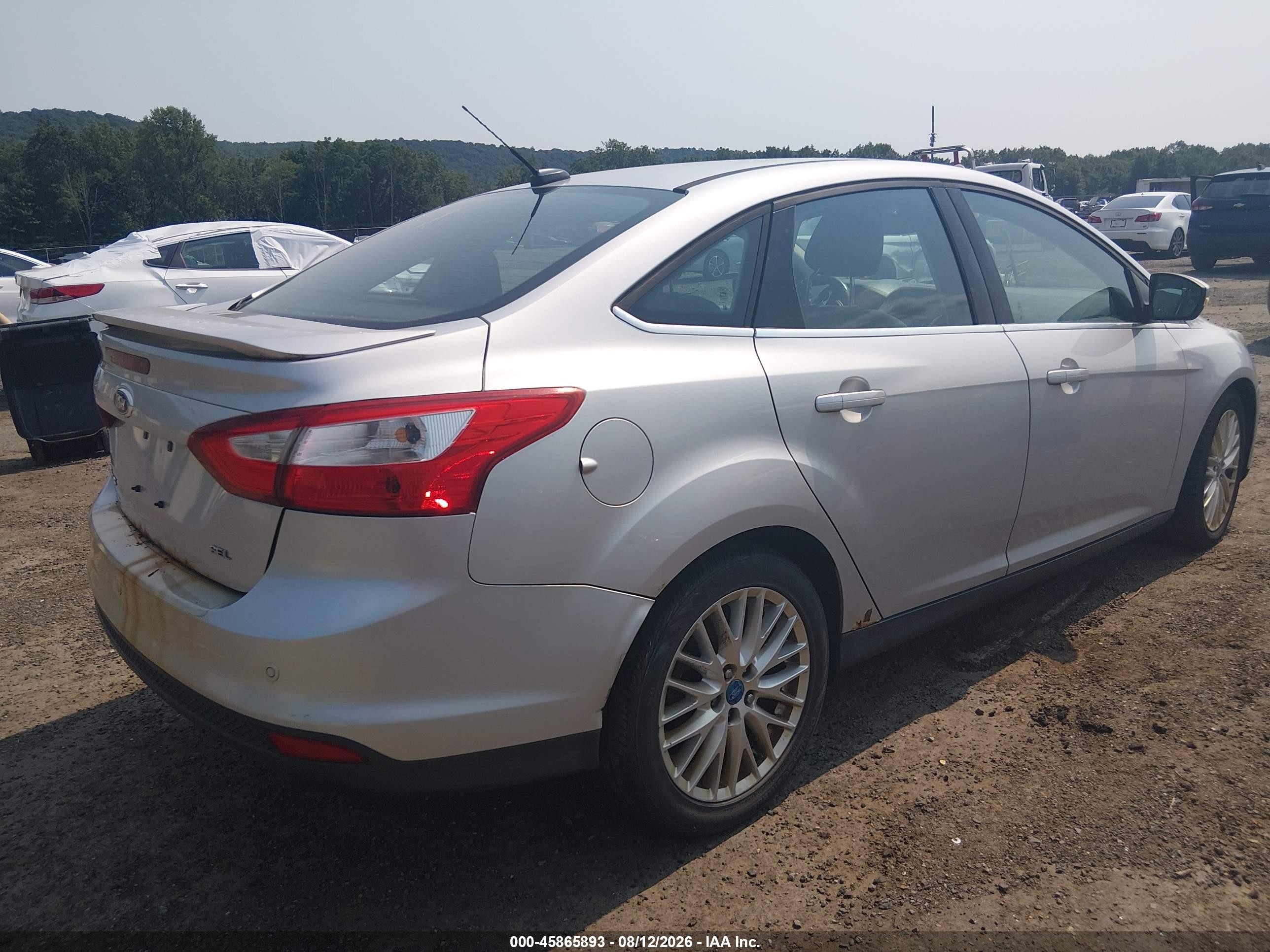 2012 Ford Focus Sel Silver vin: 1FAHP3H27CL266484