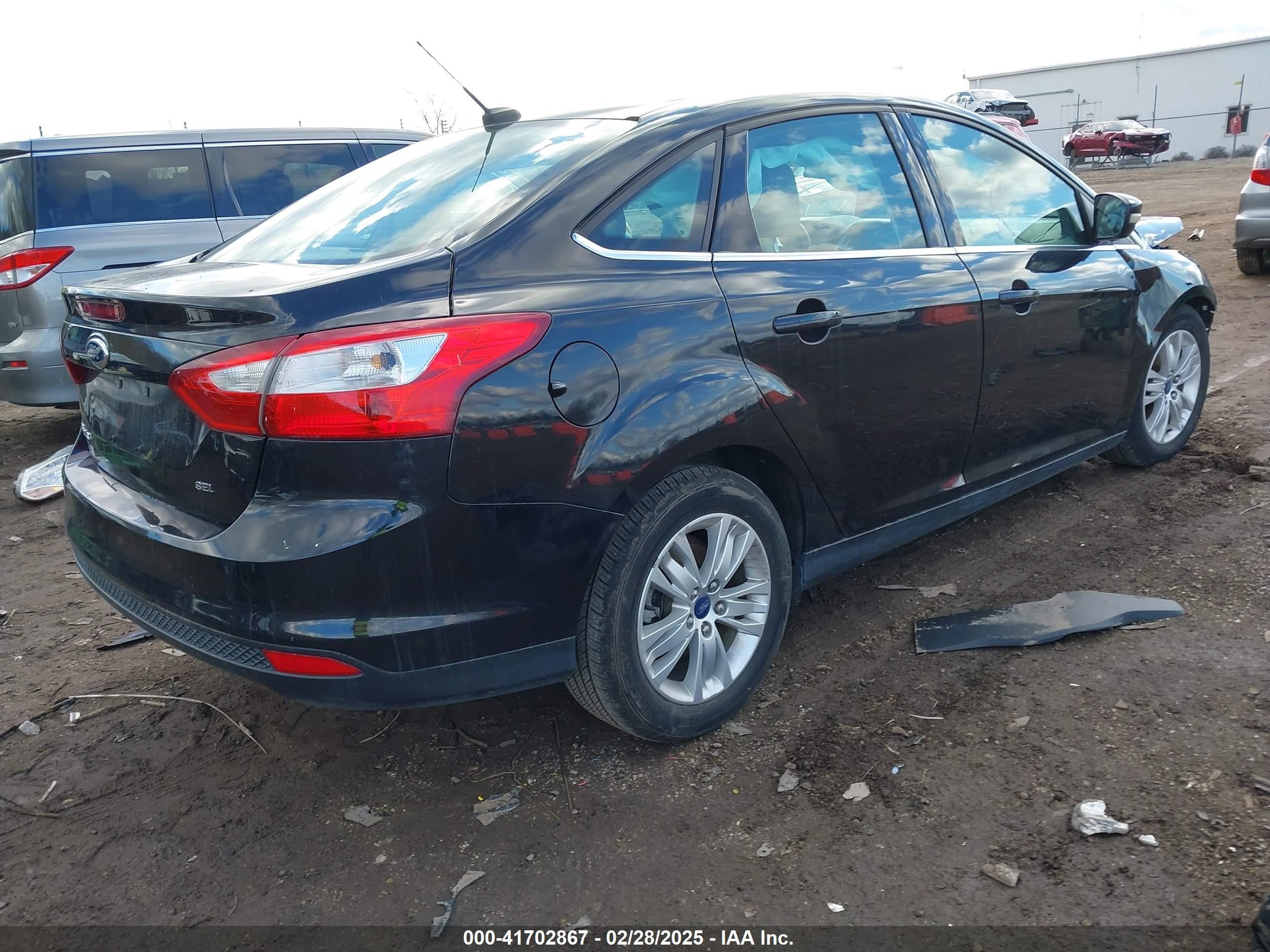 2012 Ford Focus Sel Black vin: 1FAHP3H27CL357626