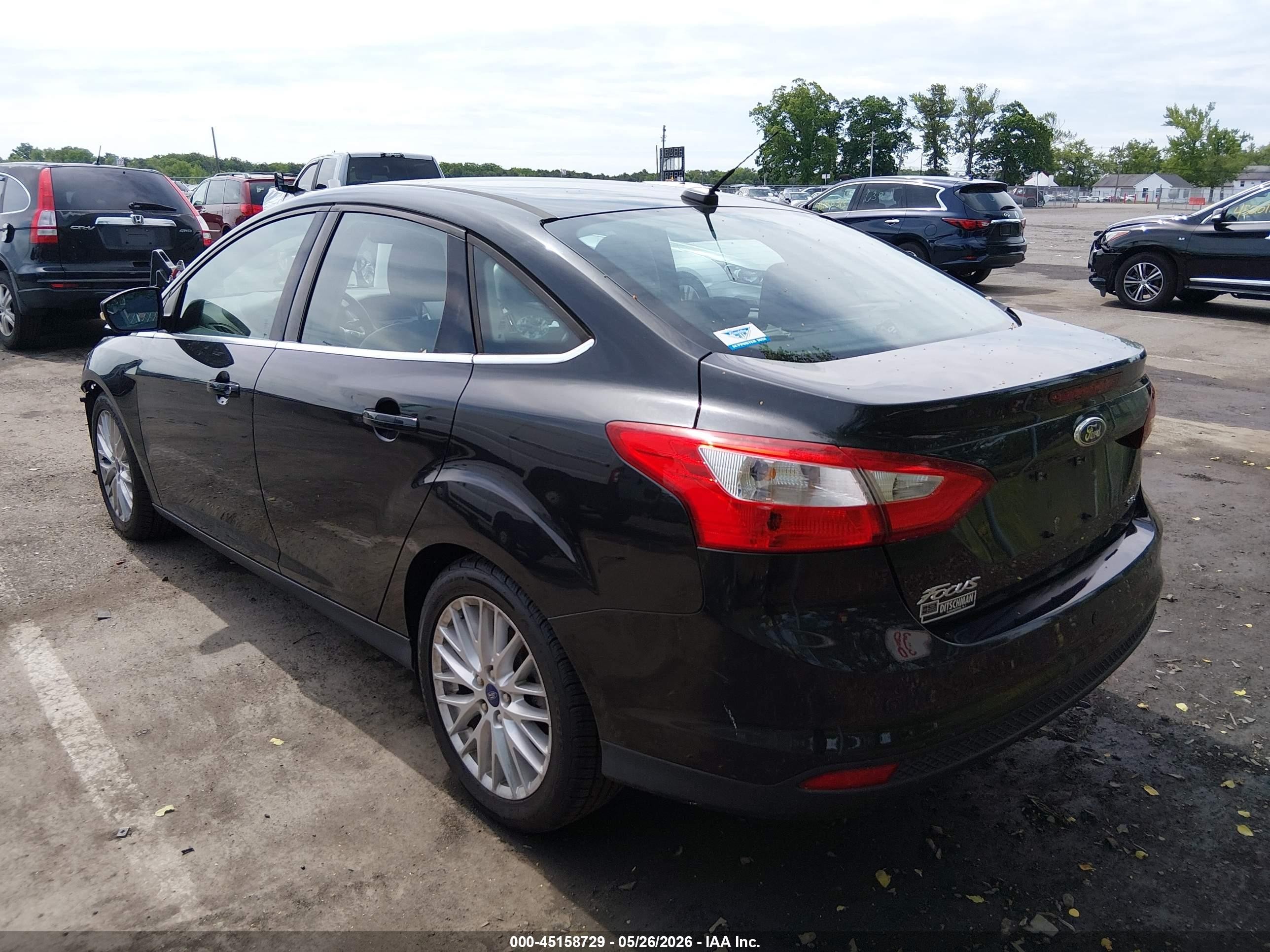 2012 Ford Focus Sel Black vin: 1FAHP3H27CL432485
