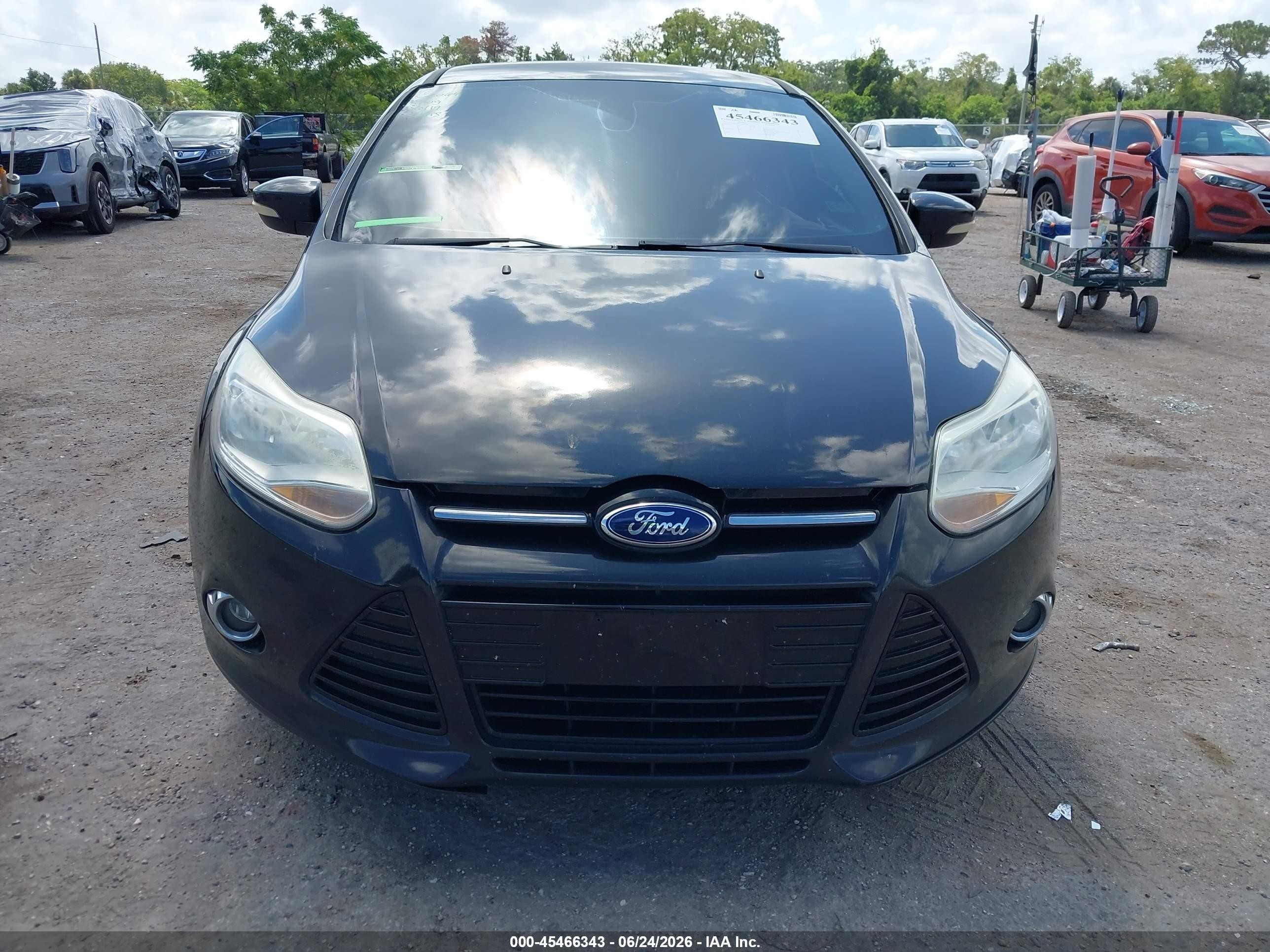 2012 Ford Focus Sel Black vin: 1FAHP3H27CL446709