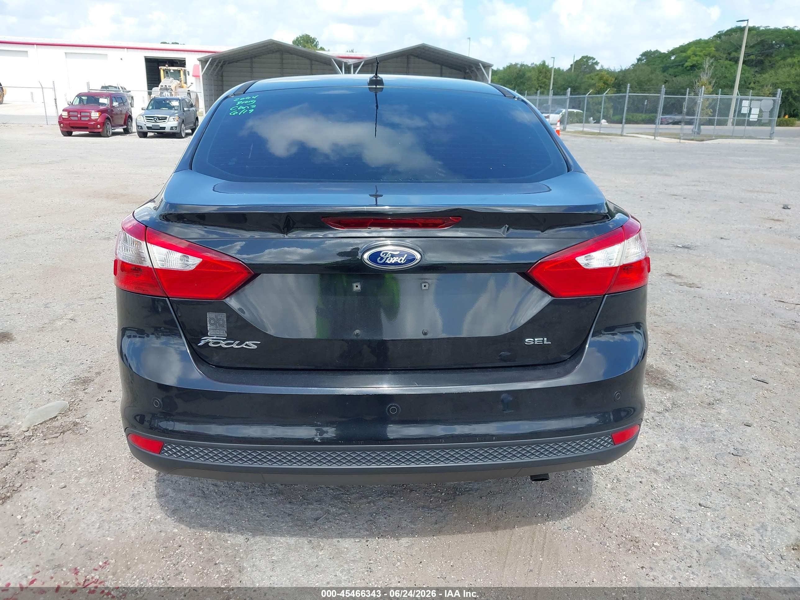 2012 Ford Focus Sel Black vin: 1FAHP3H27CL446709