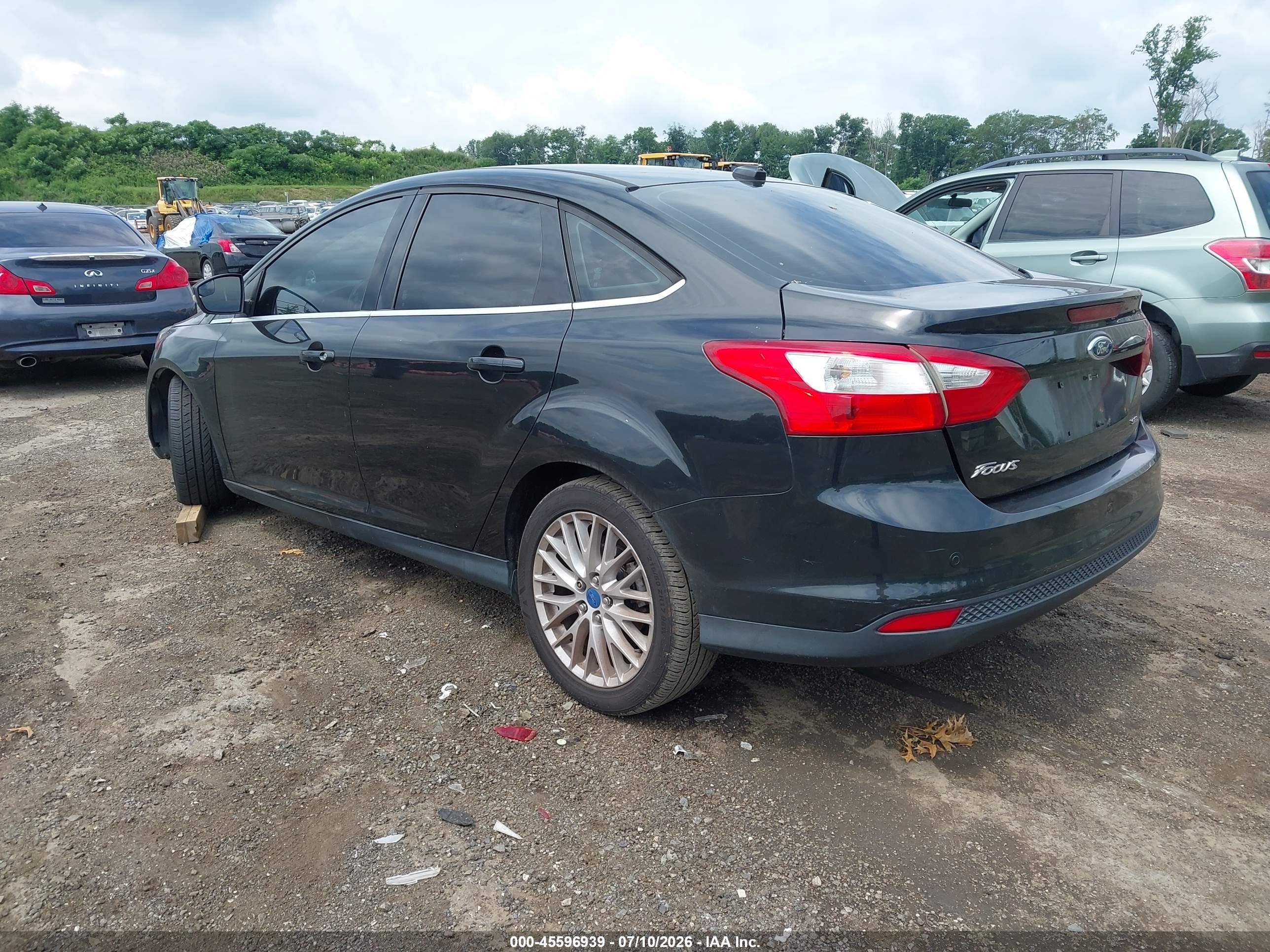 2012 Ford Focus Sel Черный vin: 1FAHP3H28CL105965