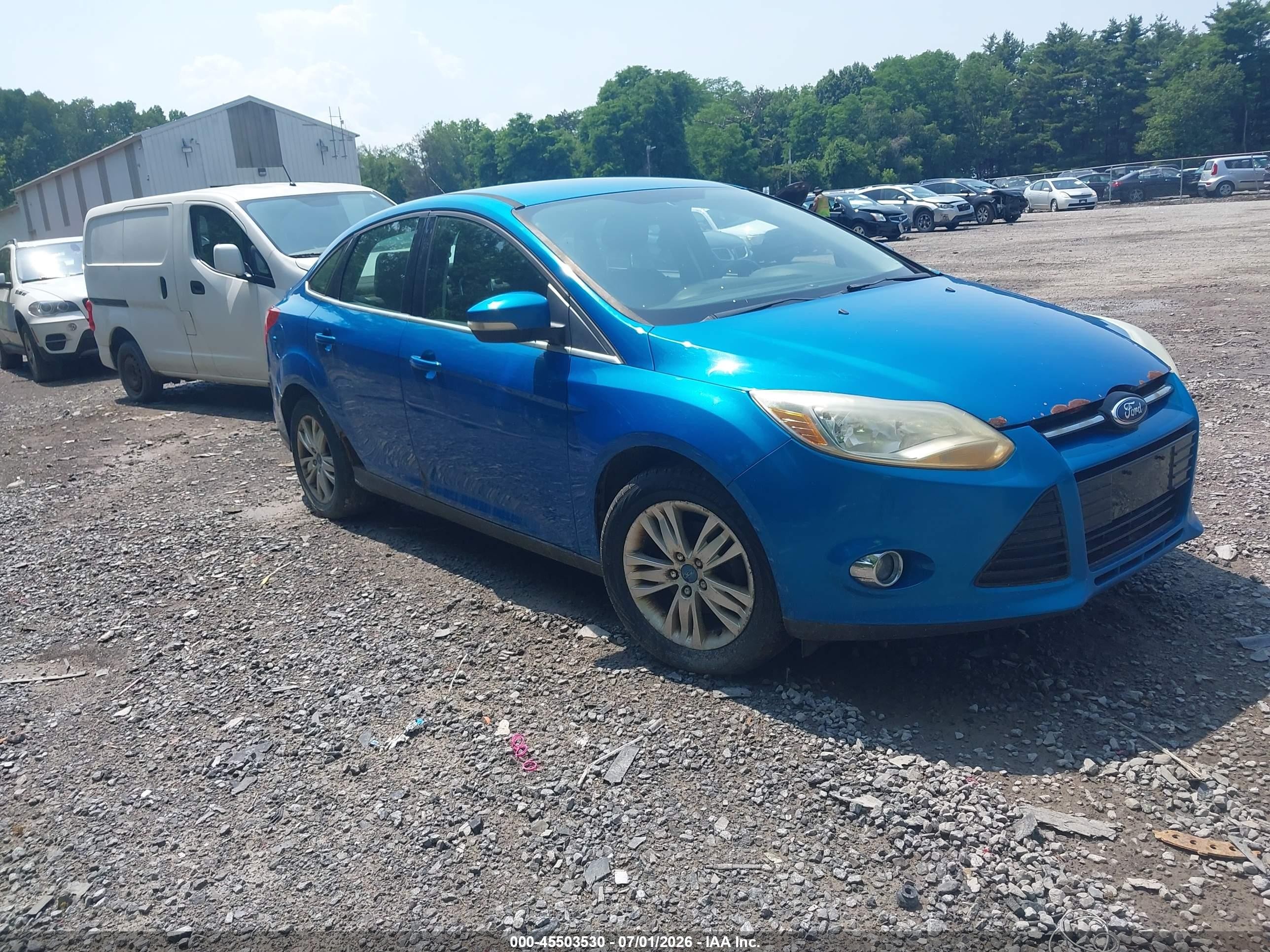 2012 Ford Focus Sel Blue vin: 1FAHP3H28CL163218