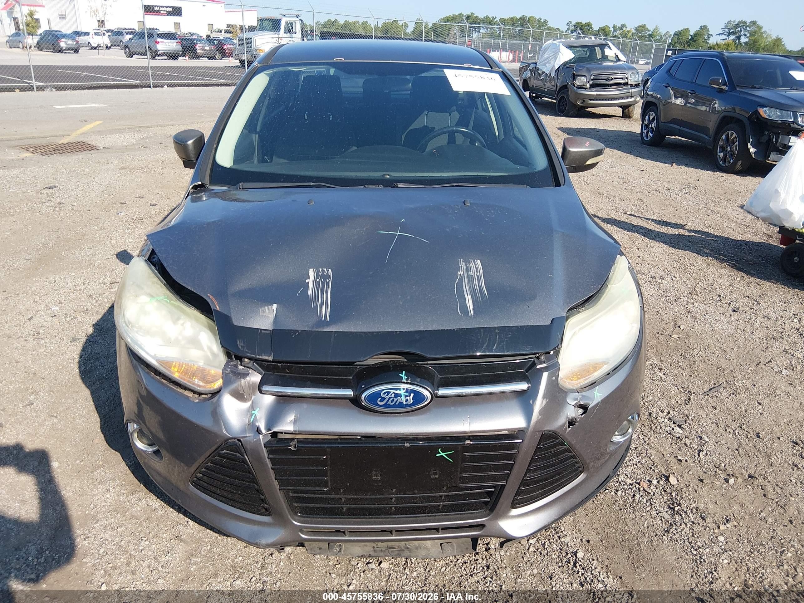 2012 Ford Focus Sel Серый vin: 1FAHP3H28CL325400