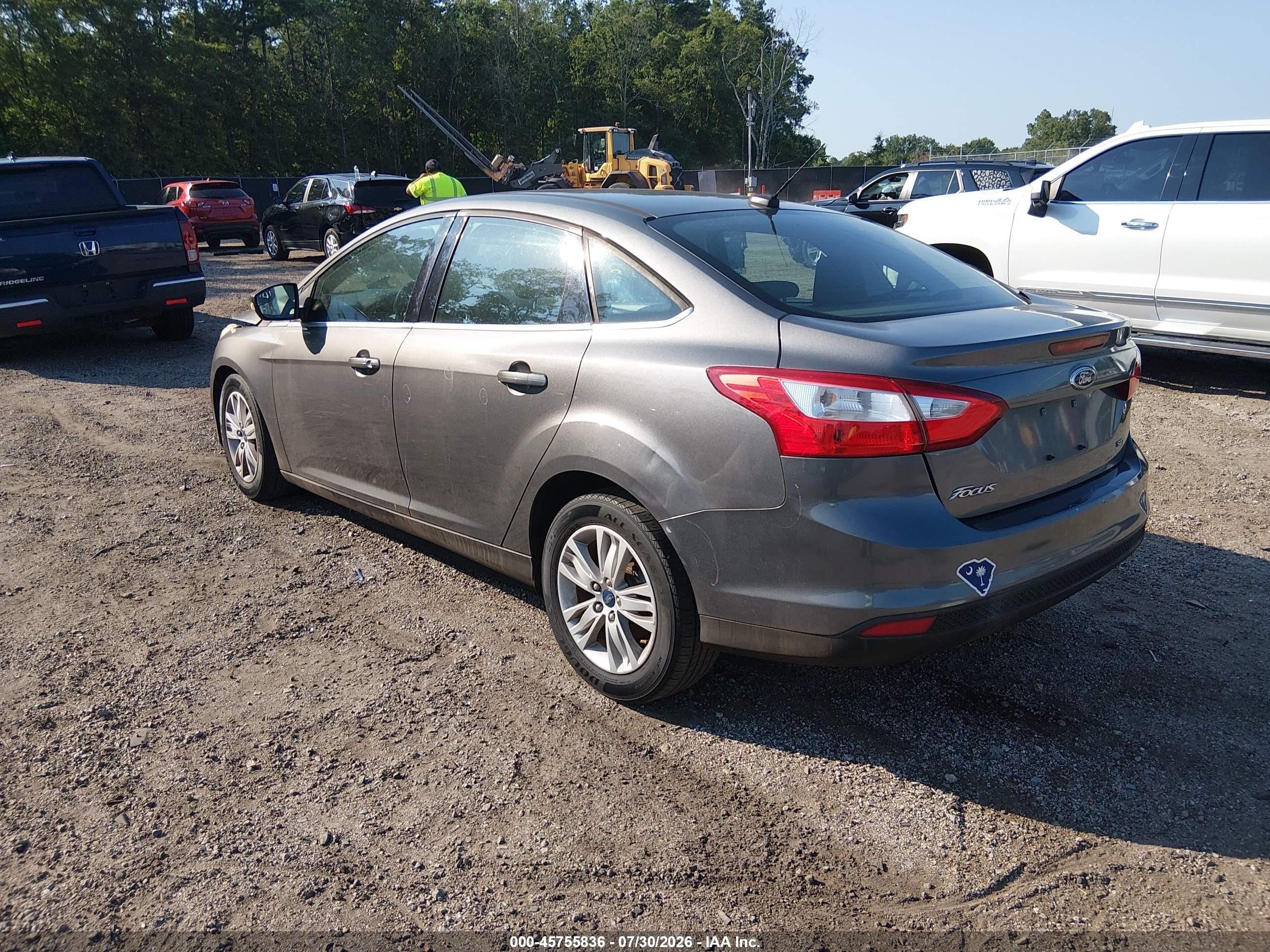 2012 Ford Focus Sel Серый vin: 1FAHP3H28CL325400